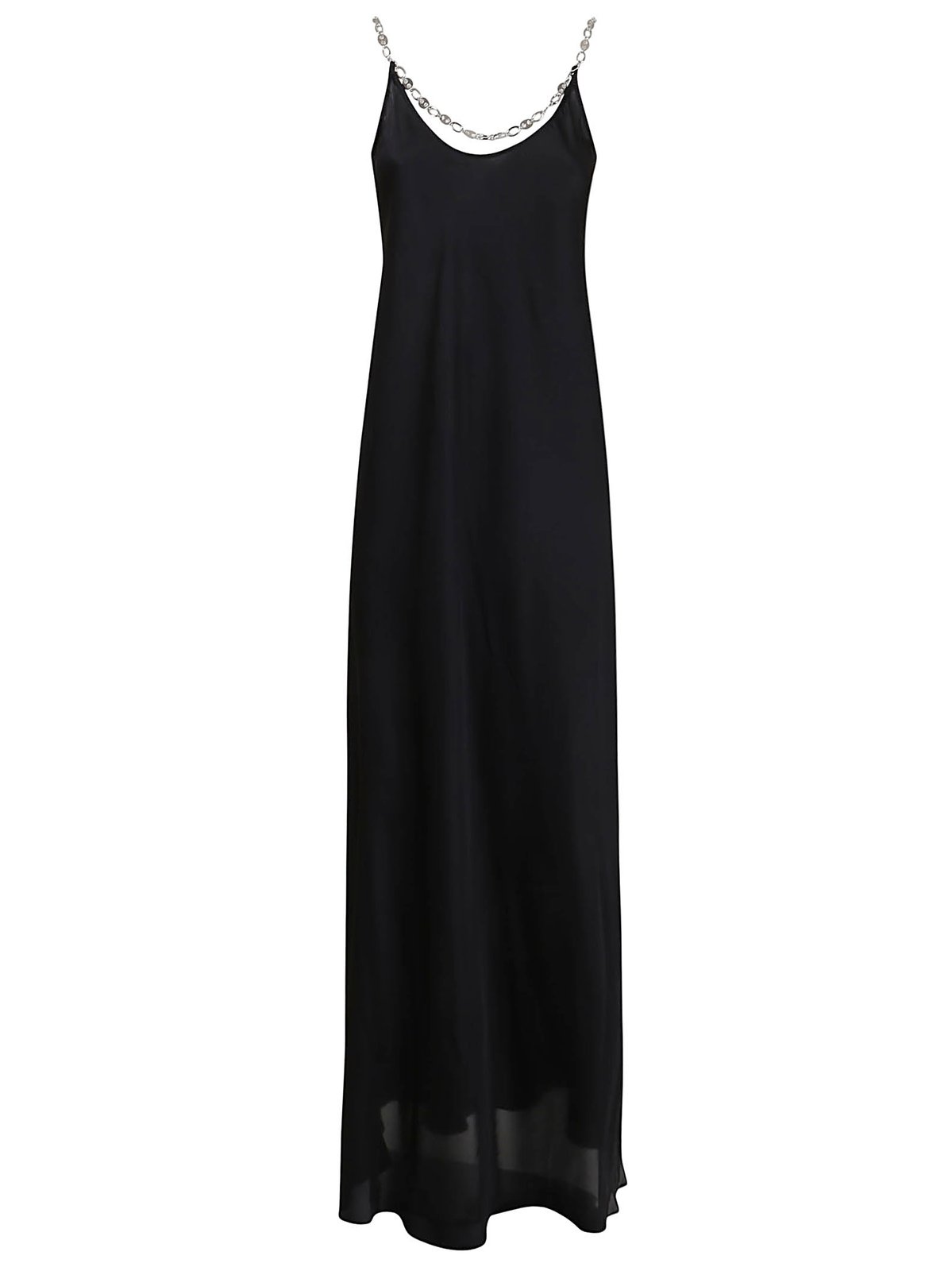 Paco Rabanne Chain-Link Belted Dress