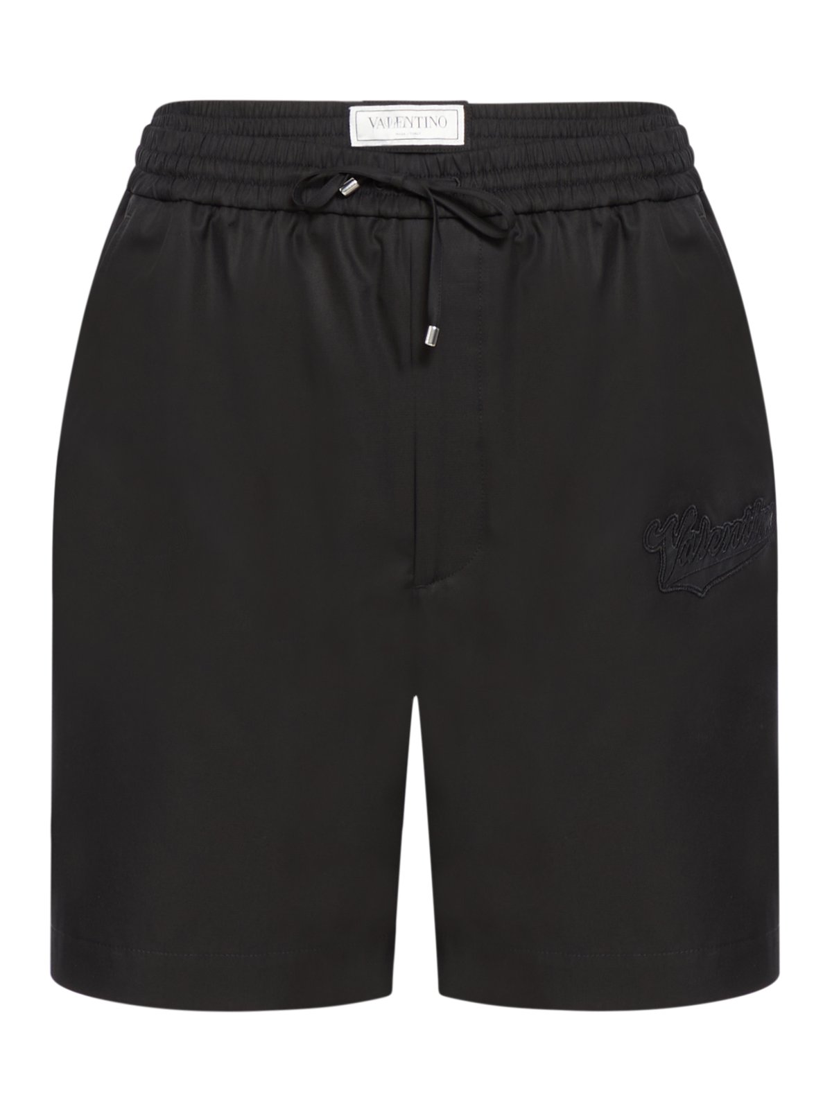 Valentino Logo Patch Drawstring Shorts