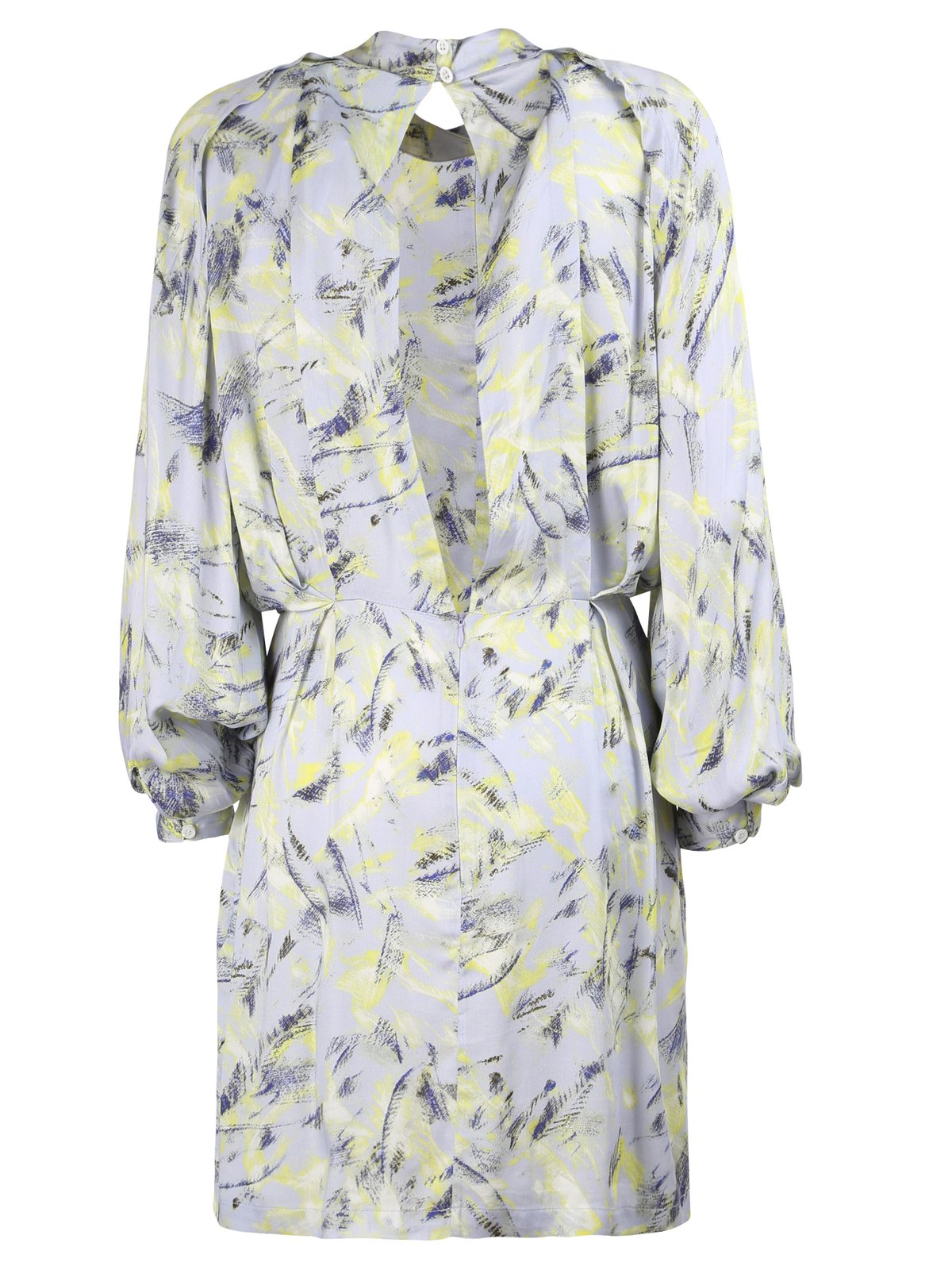 Iro Kardes Abstract Print High Neck Mini Dress