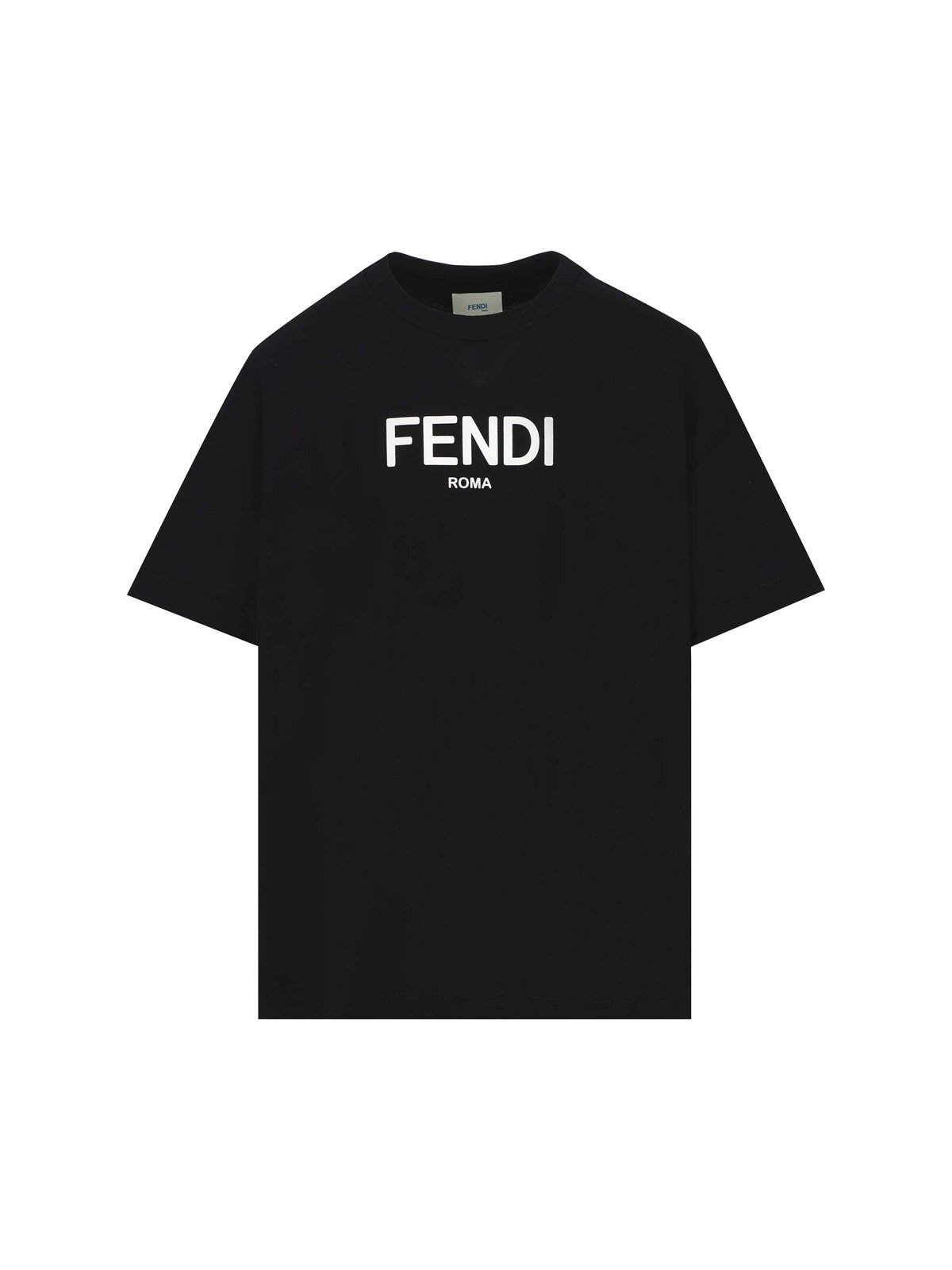 Fendi Kids Logo Printed Crewneck T-Shirt 2 Fendi Kids Logo Printed Crewneck T-Shirt