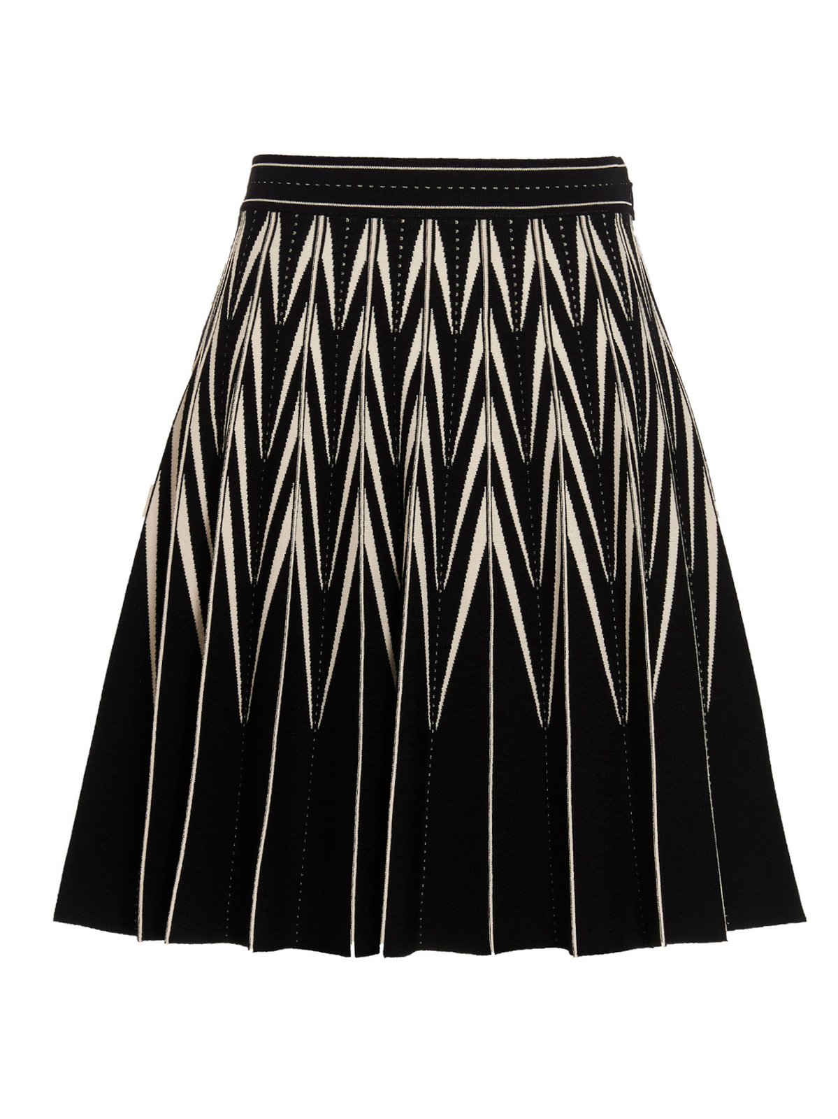 Alexander McQueen Elasticated Waistband Pleated Mini Skirt