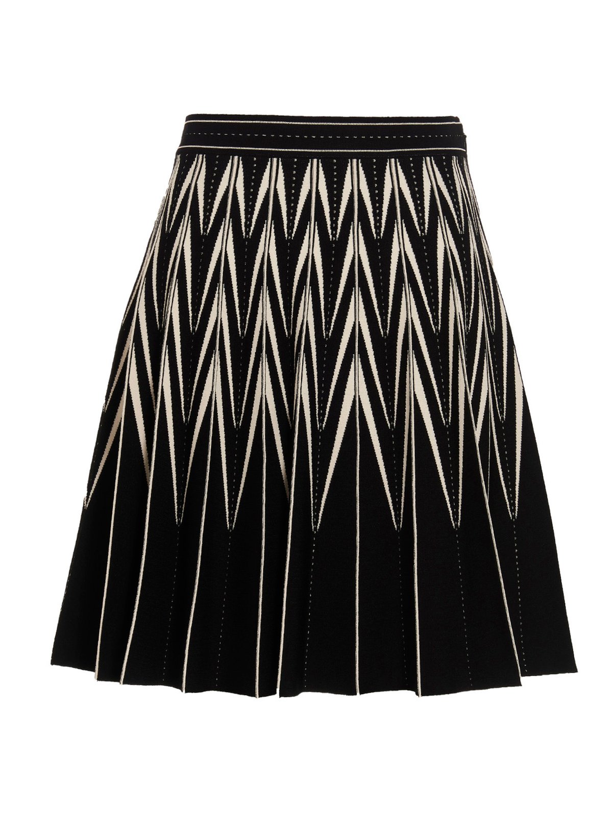 Alexander McQueen Elasticated Waistband Pleated Mini Skirt