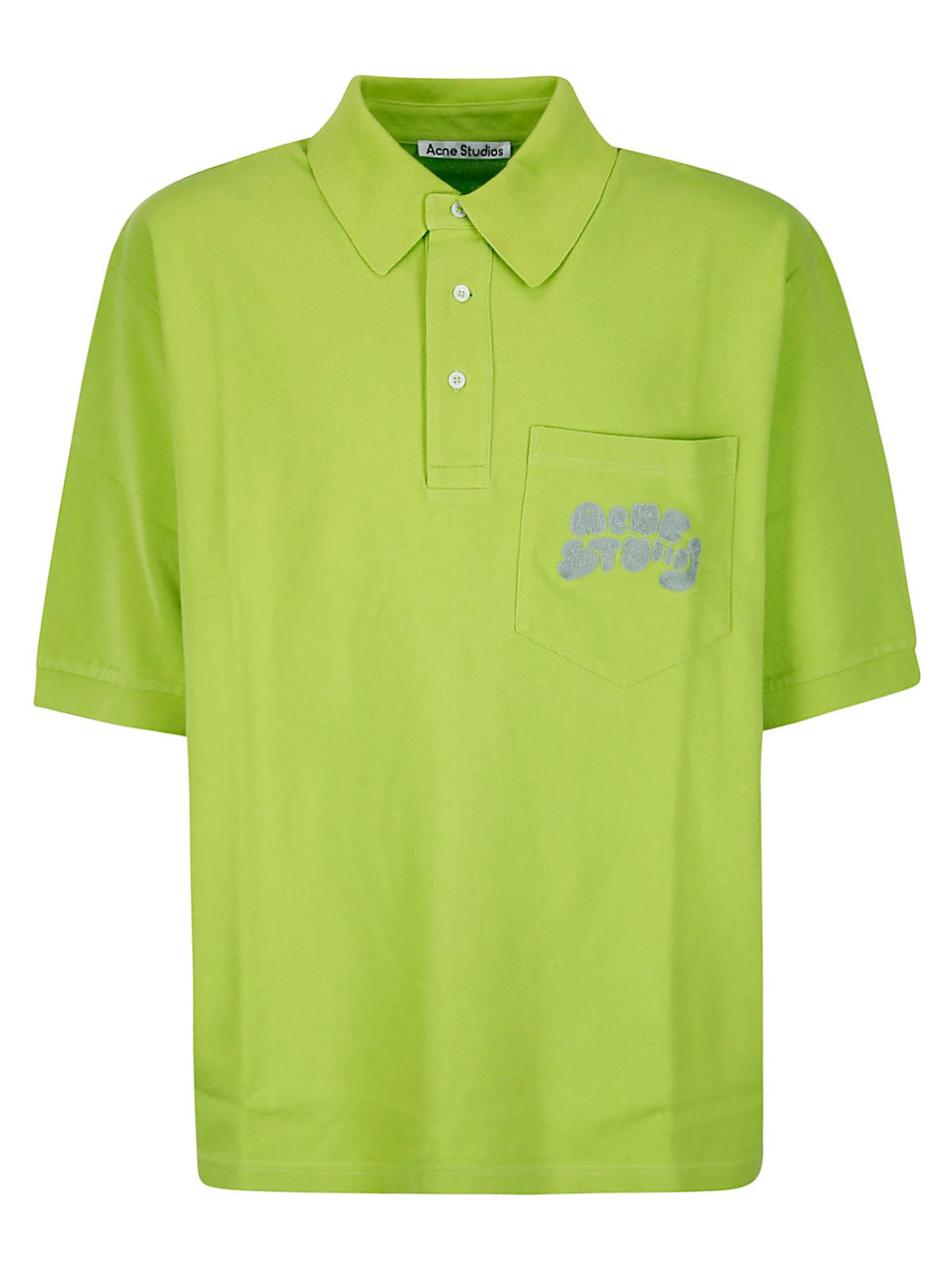 Acne Studios Logo Embroidered Polo Shirt