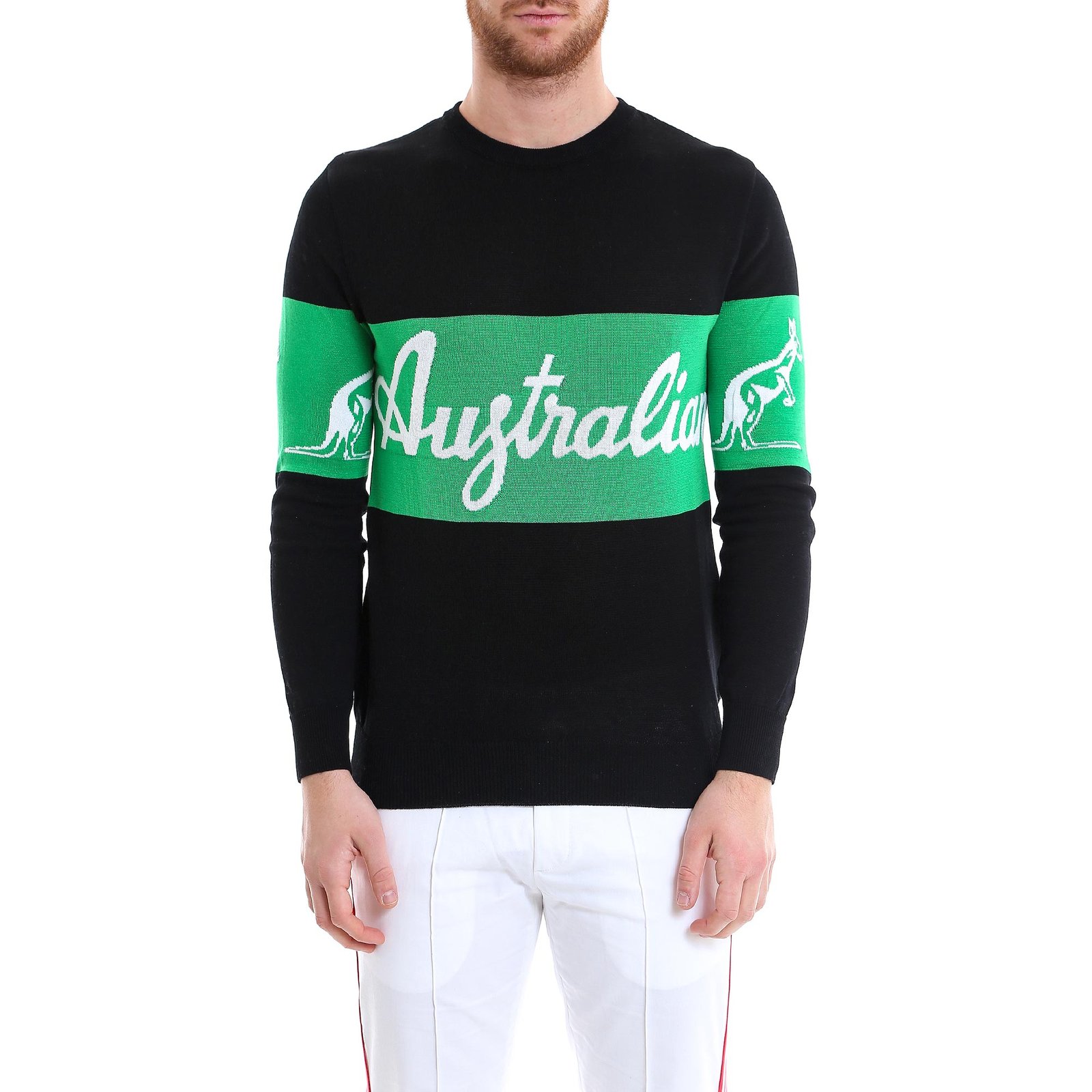 GCDS Australia Intarsia Knit Sweater