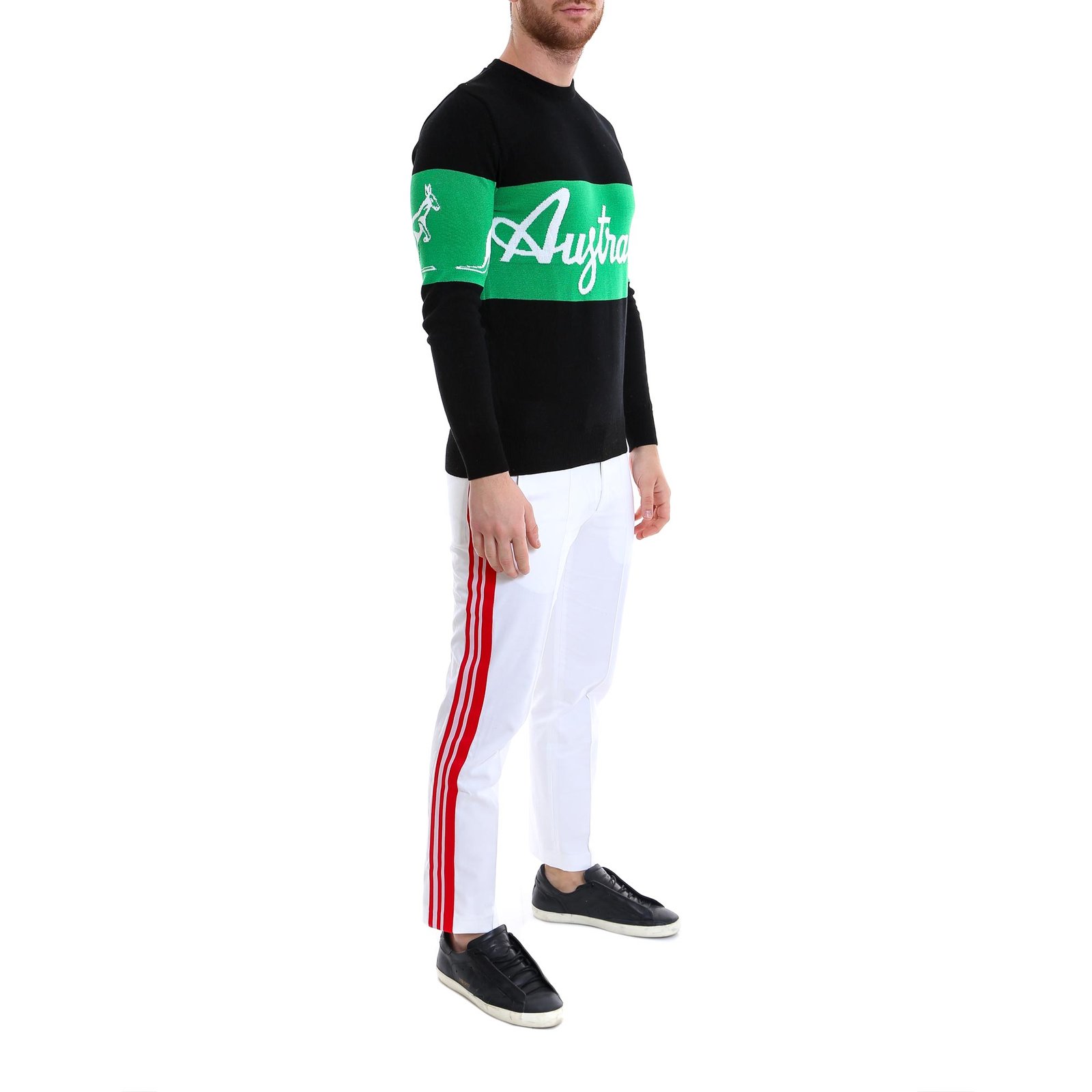 GCDS Australia Intarsia Knit Sweater