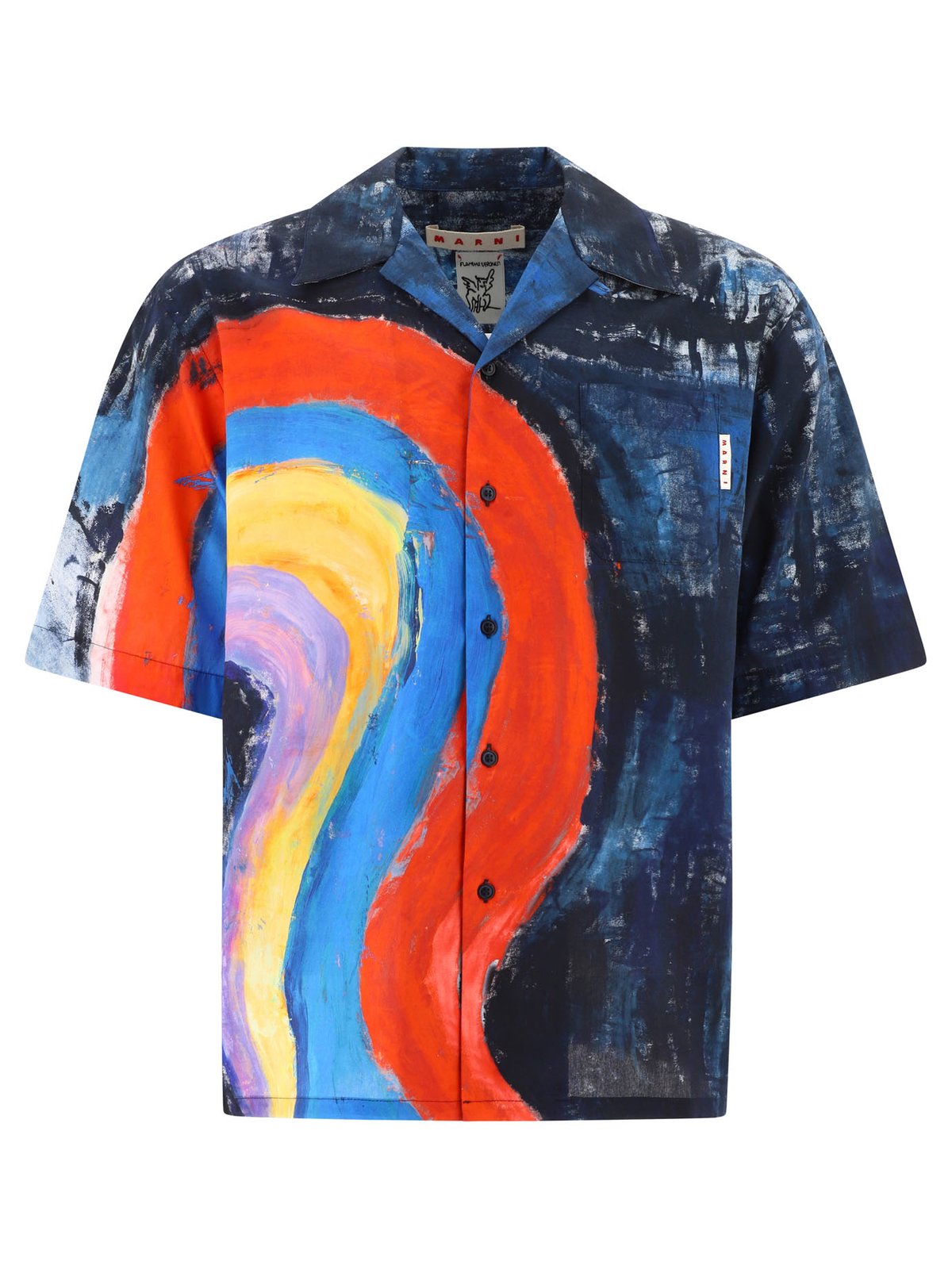 Marni Rainbow Bowling Shirt