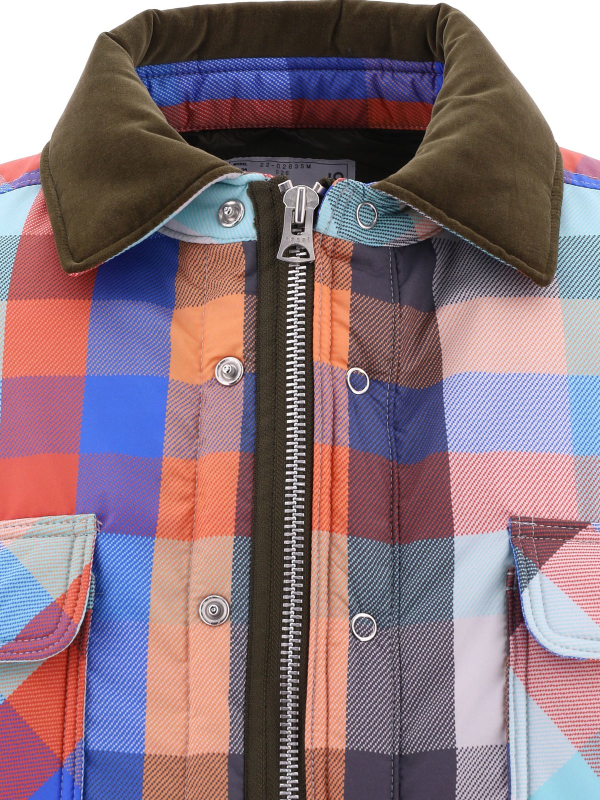 Sacai Tartan Down Jacket