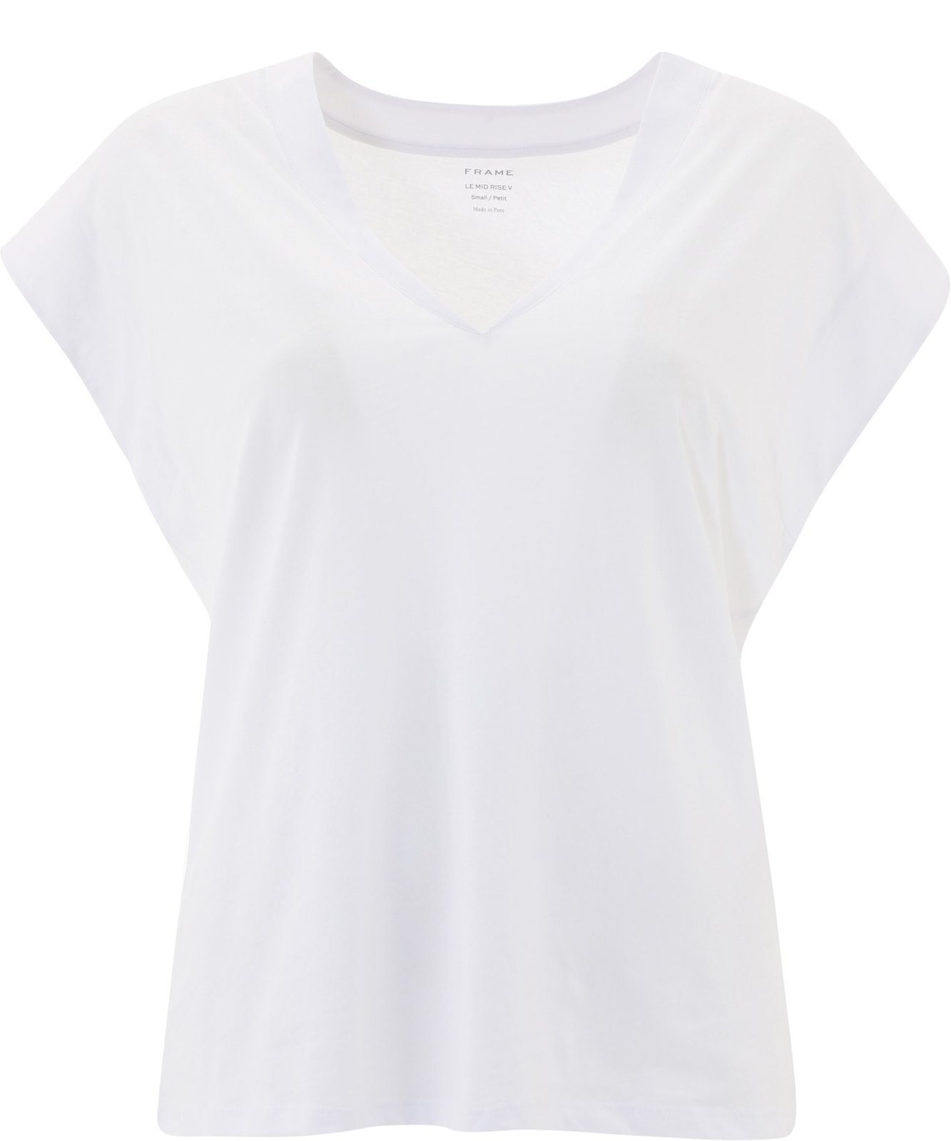 Frame Le Mid Rise V-Neck T-Shirt