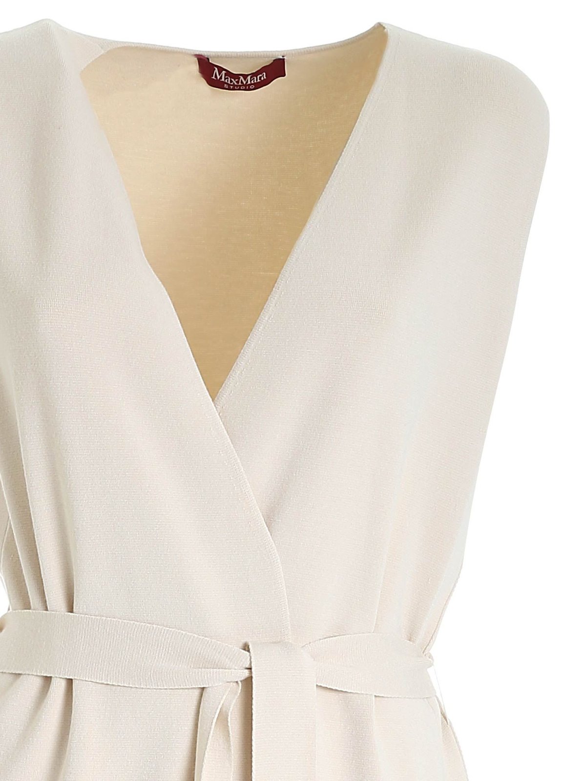 Max Mara Studio Belted Knit Gilet