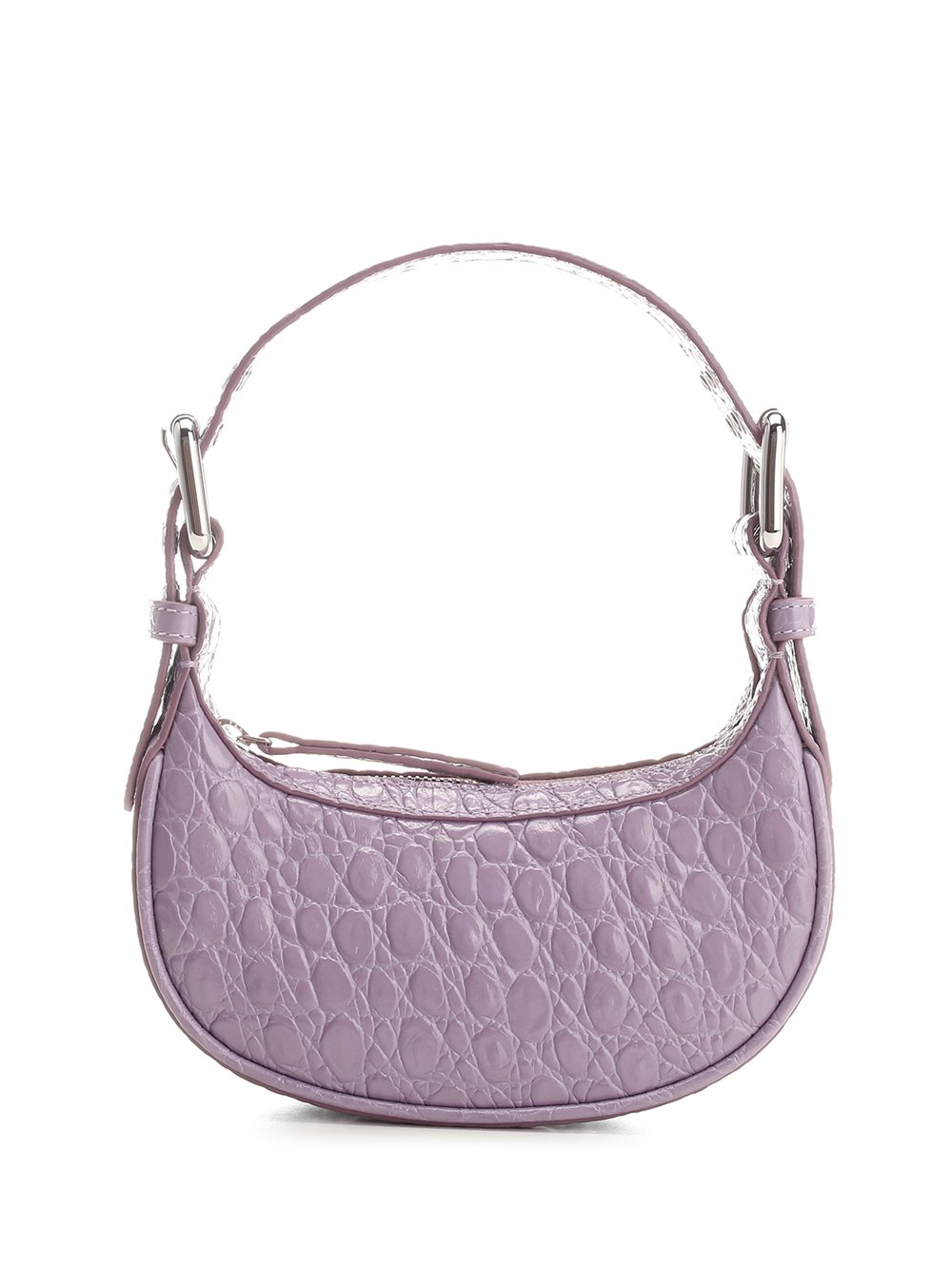 By Far Embossed Zipped Mini Shoulder Bag
