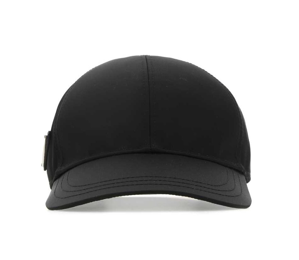 Prada Logo Plaque Curved-Peak Baseball Hat 2 Prada Logo Plaque Curved-Peak Baseball Hat