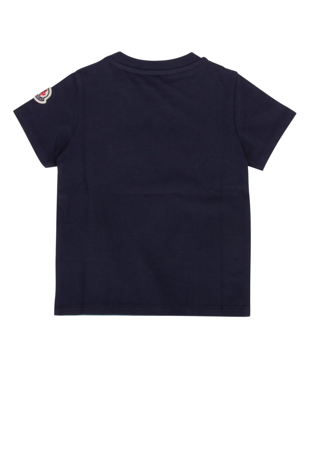 Moncler Enfant Logo Embroidered Crewneck T-Shirt