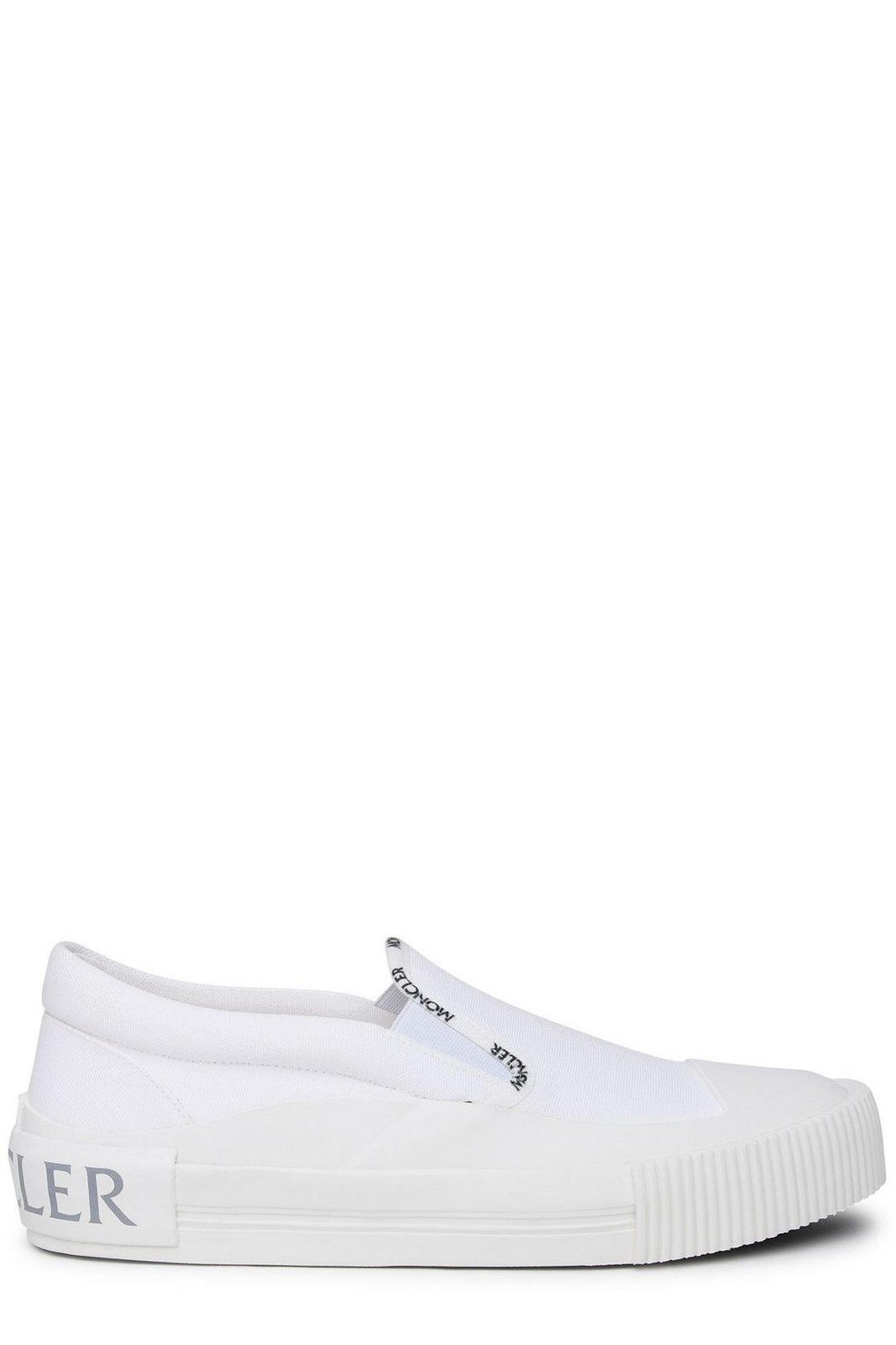 Moncler Round Toe Logo Trim Sneakers