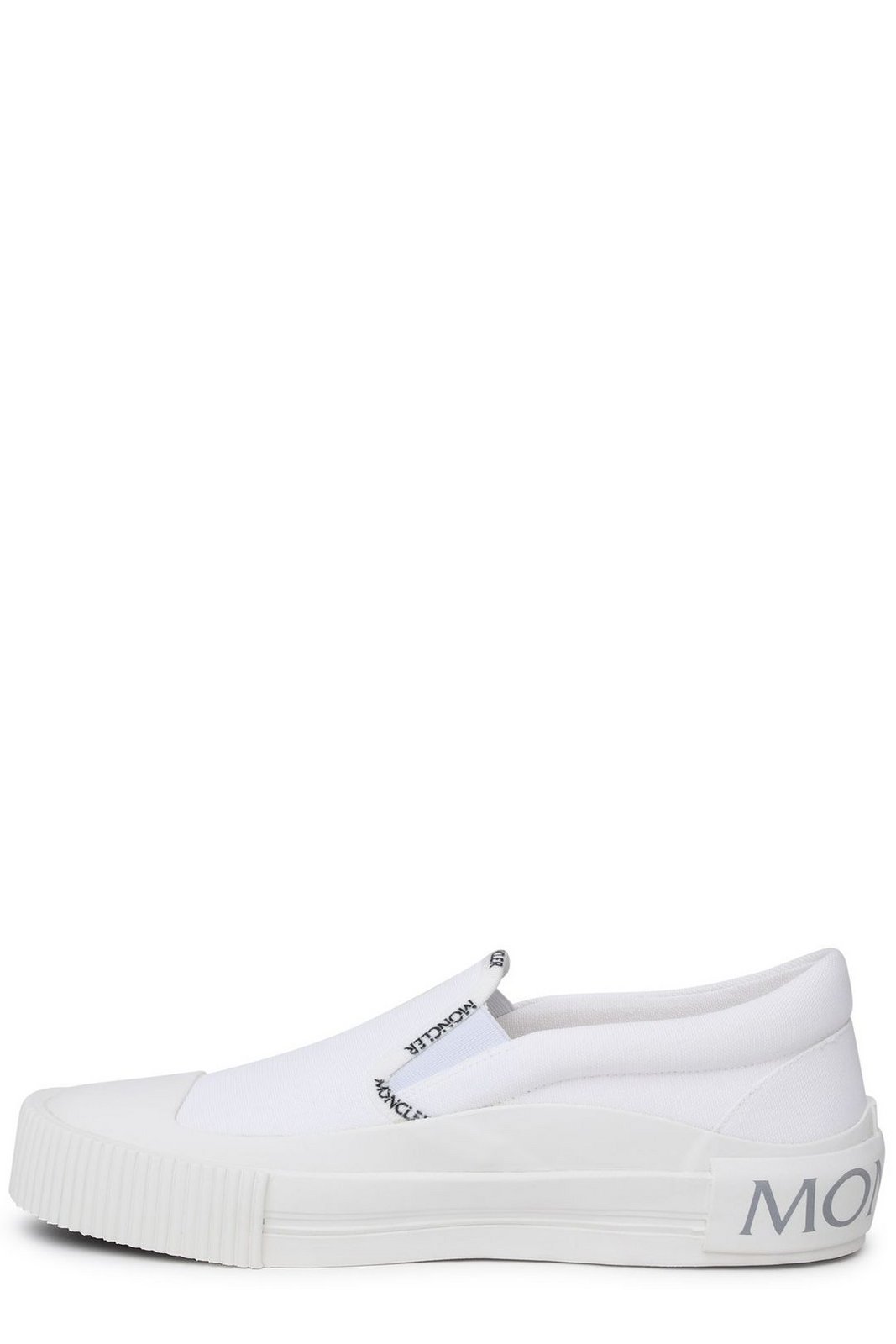 Moncler Round Toe Logo Trim Sneakers