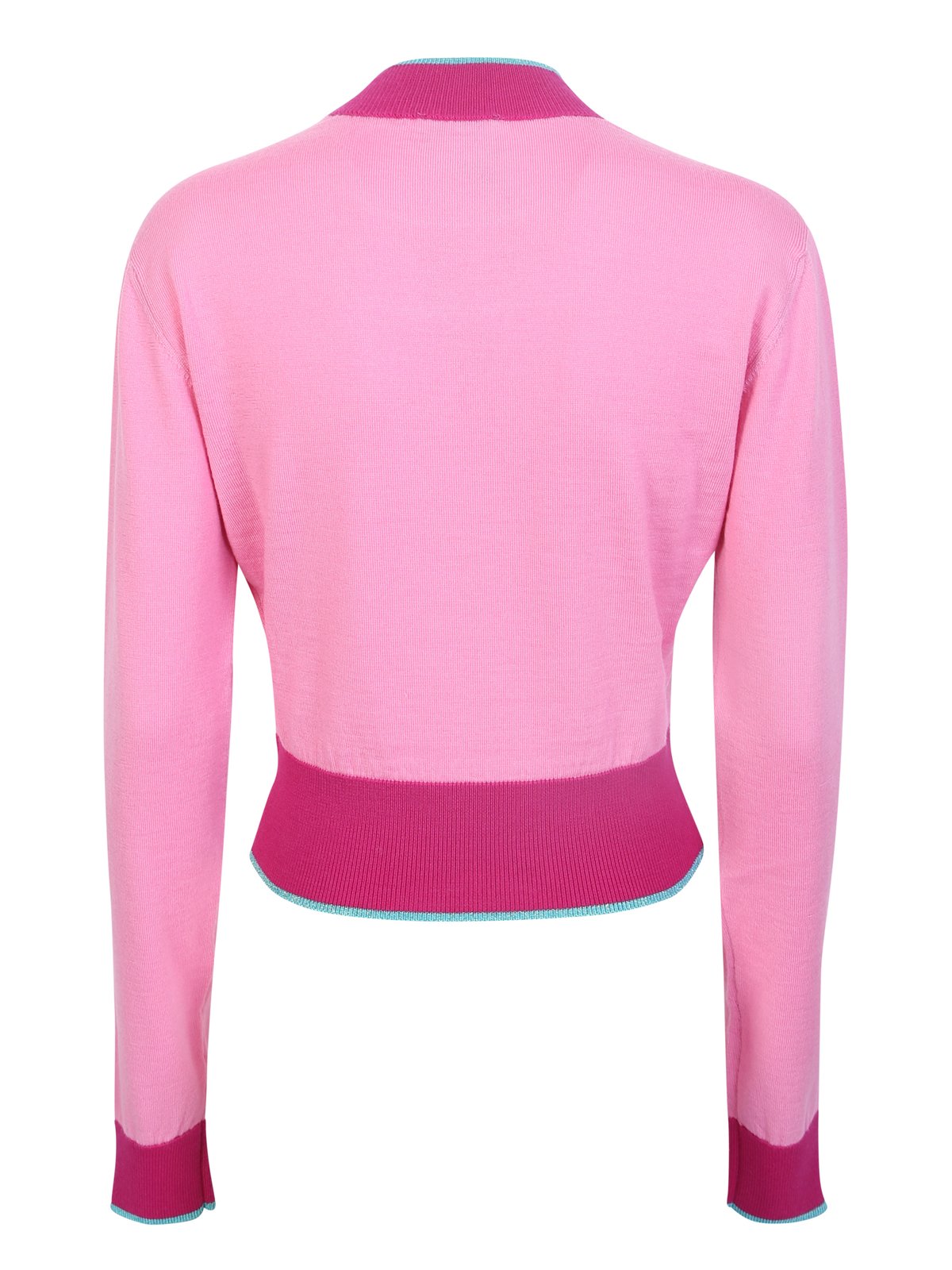 Versace Jeans Couture Logo Jacquard Cropped Jumper