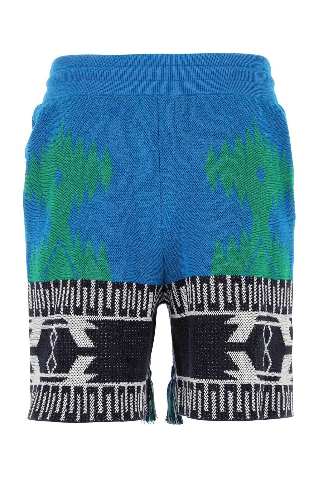 Alanui Intarsia Motif Drawstring Shorts