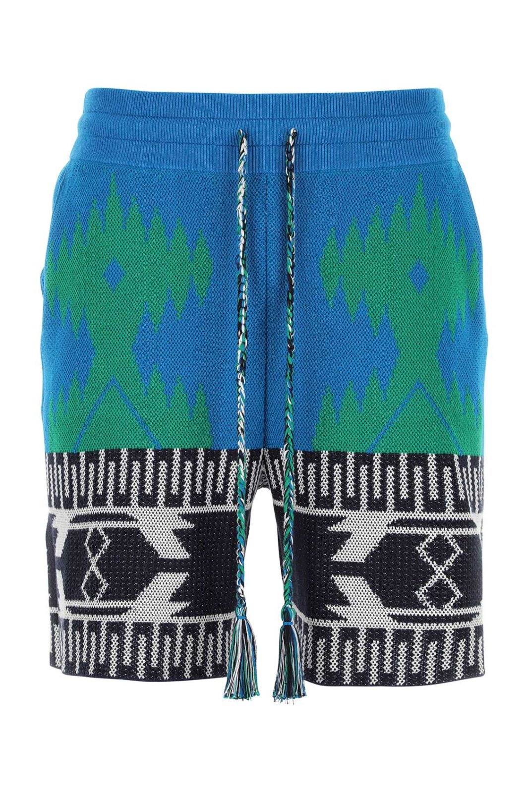 Alanui Intarsia Motif Drawstring Shorts