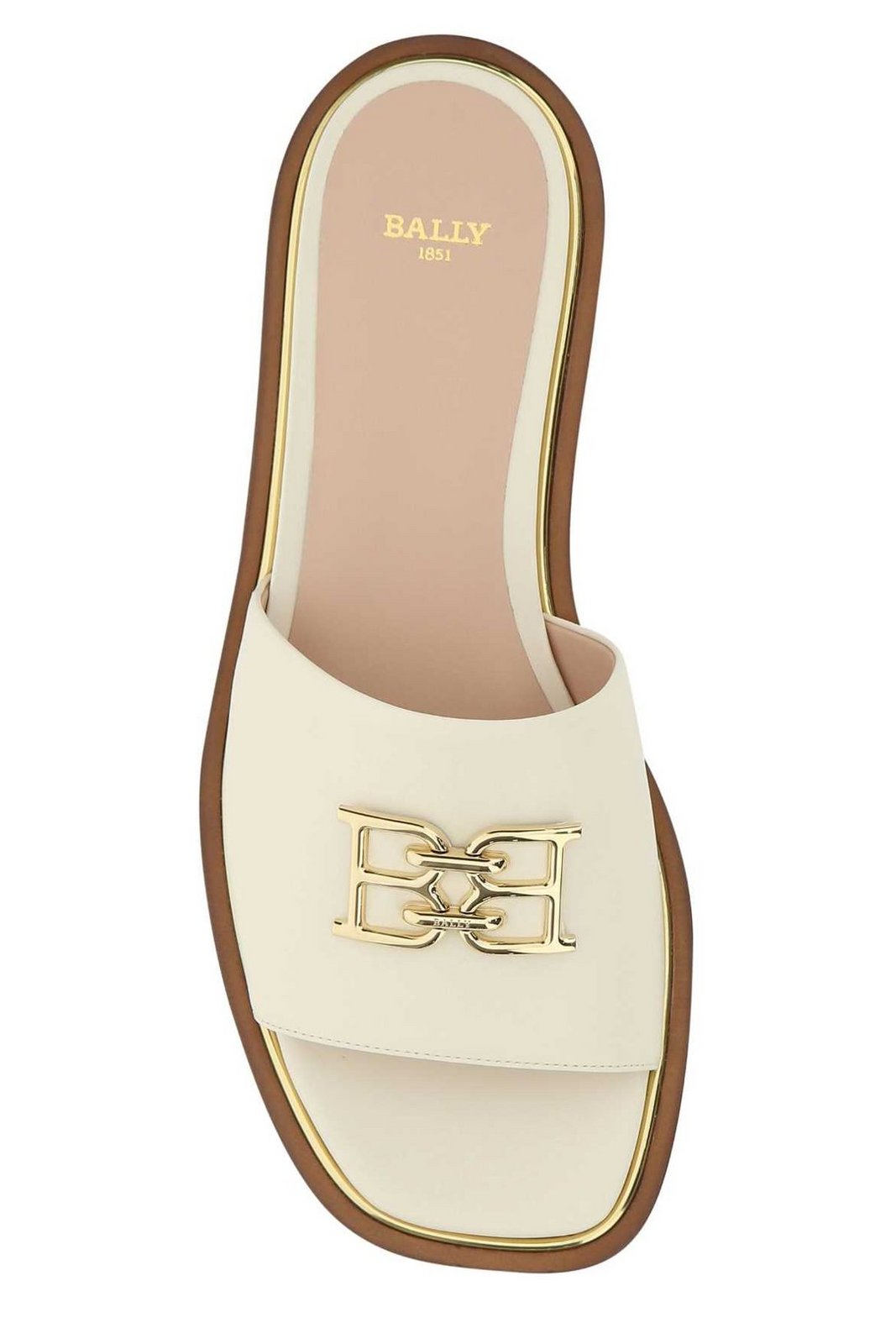 Bally Eloise Logo Plaque Slip-On Slides