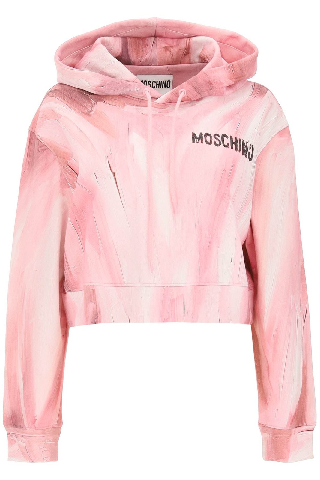 Moschino Drawstring Cropped Hoodie 2 Moschino Drawstring Cropped Hoodie