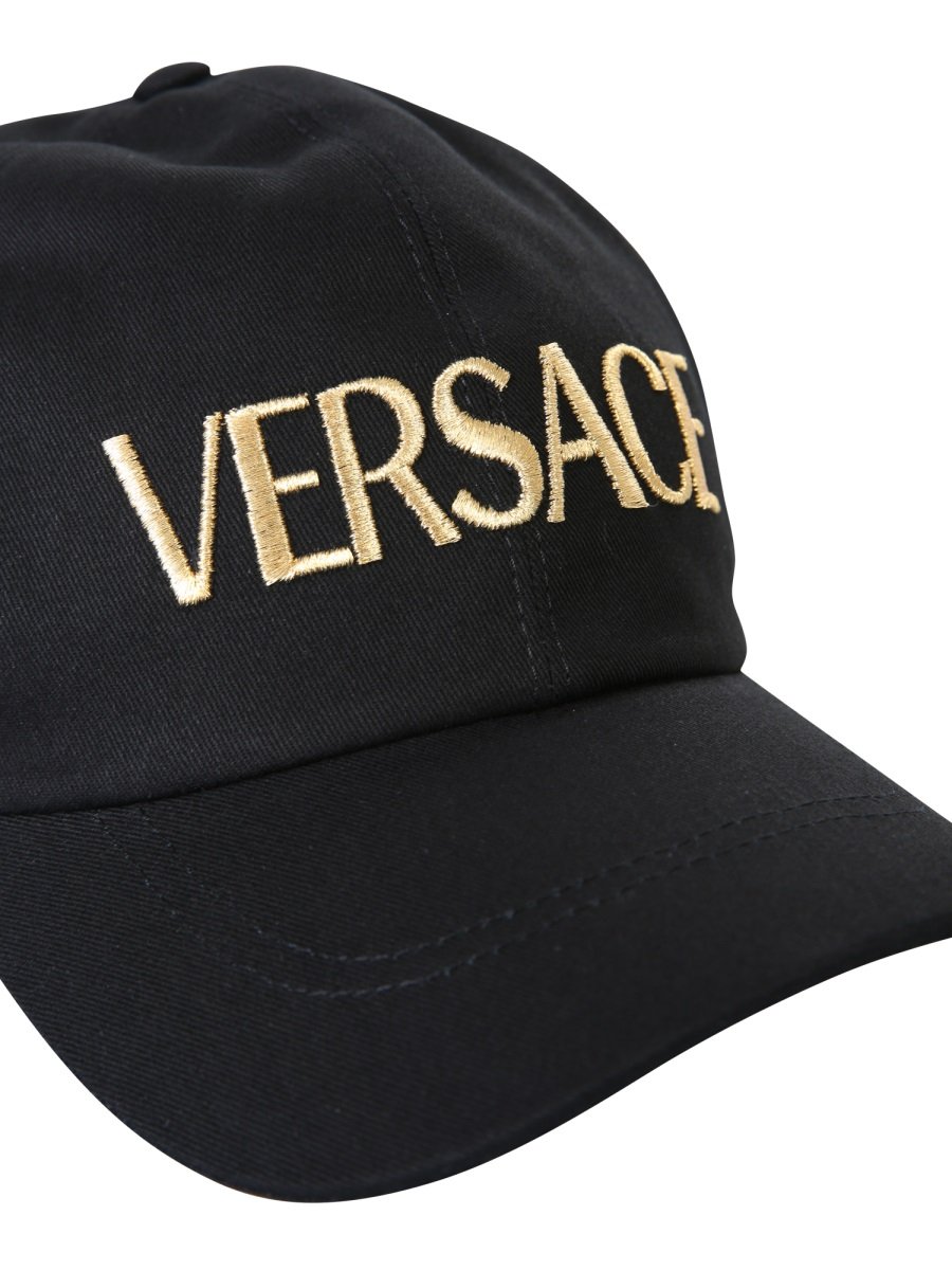 Versace Logo Embroidered Baseball Cap