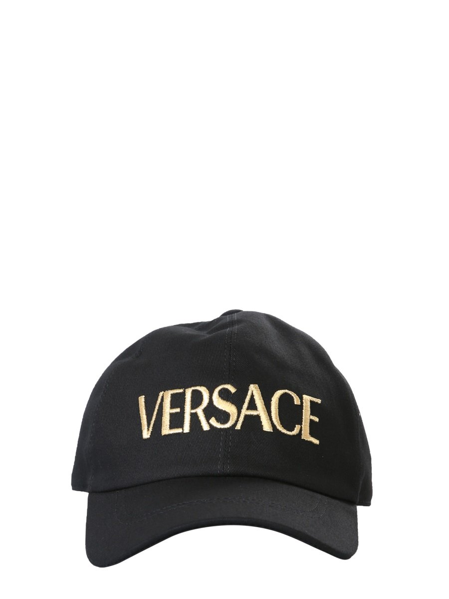 Versace Logo Embroidered Baseball Cap