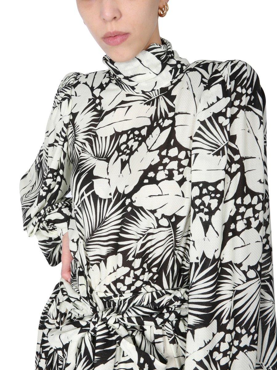 Saint Laurent Floral Printed Mini Dress