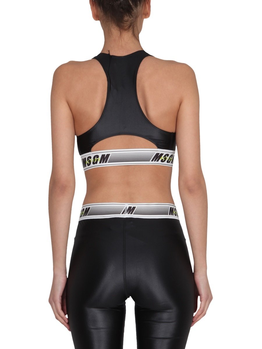 MSGM Logo Band Sport Top 3 MSGM Logo Band Sport Top