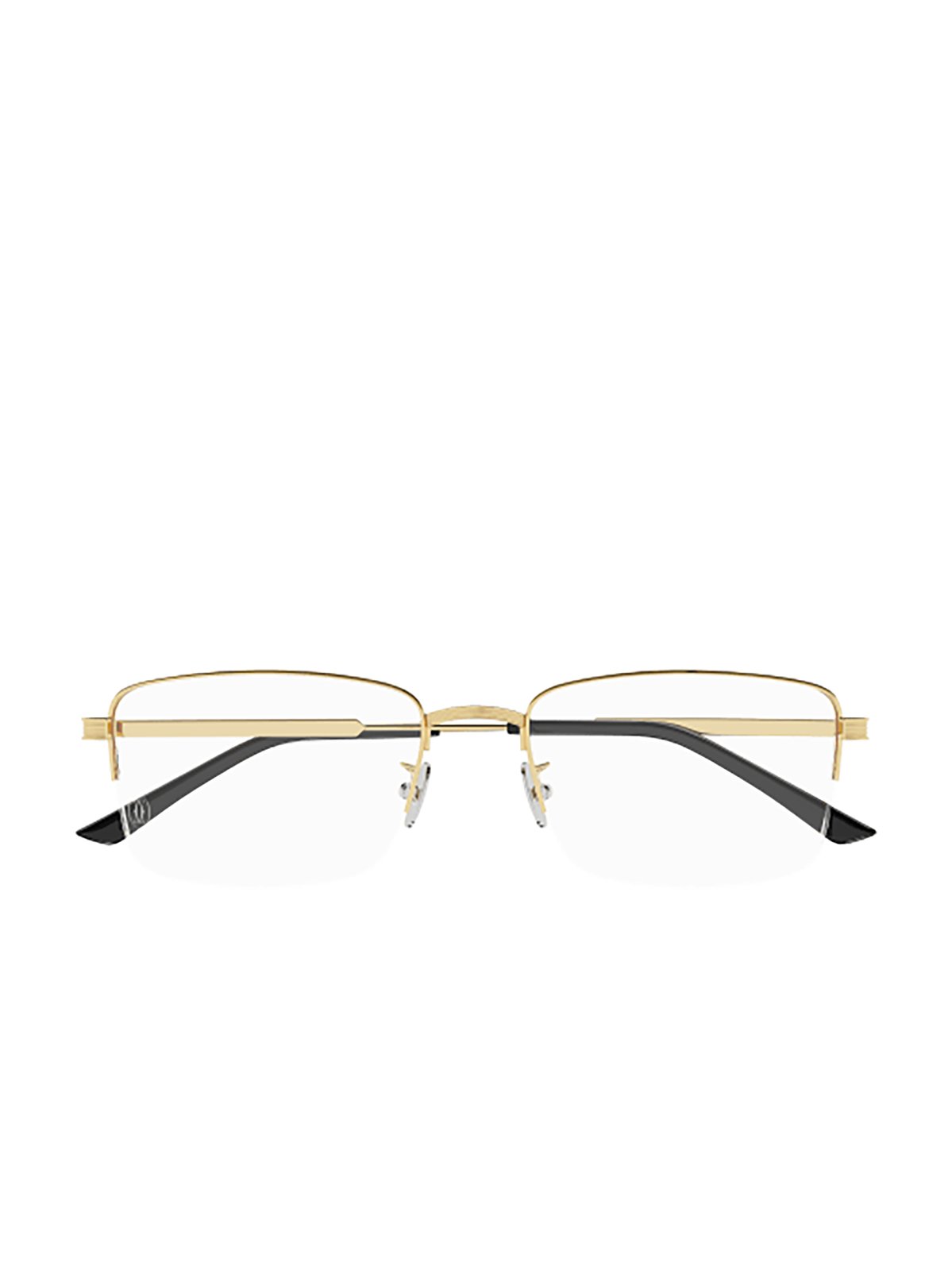 Cartier Rectangle Semi Rimless Glasses