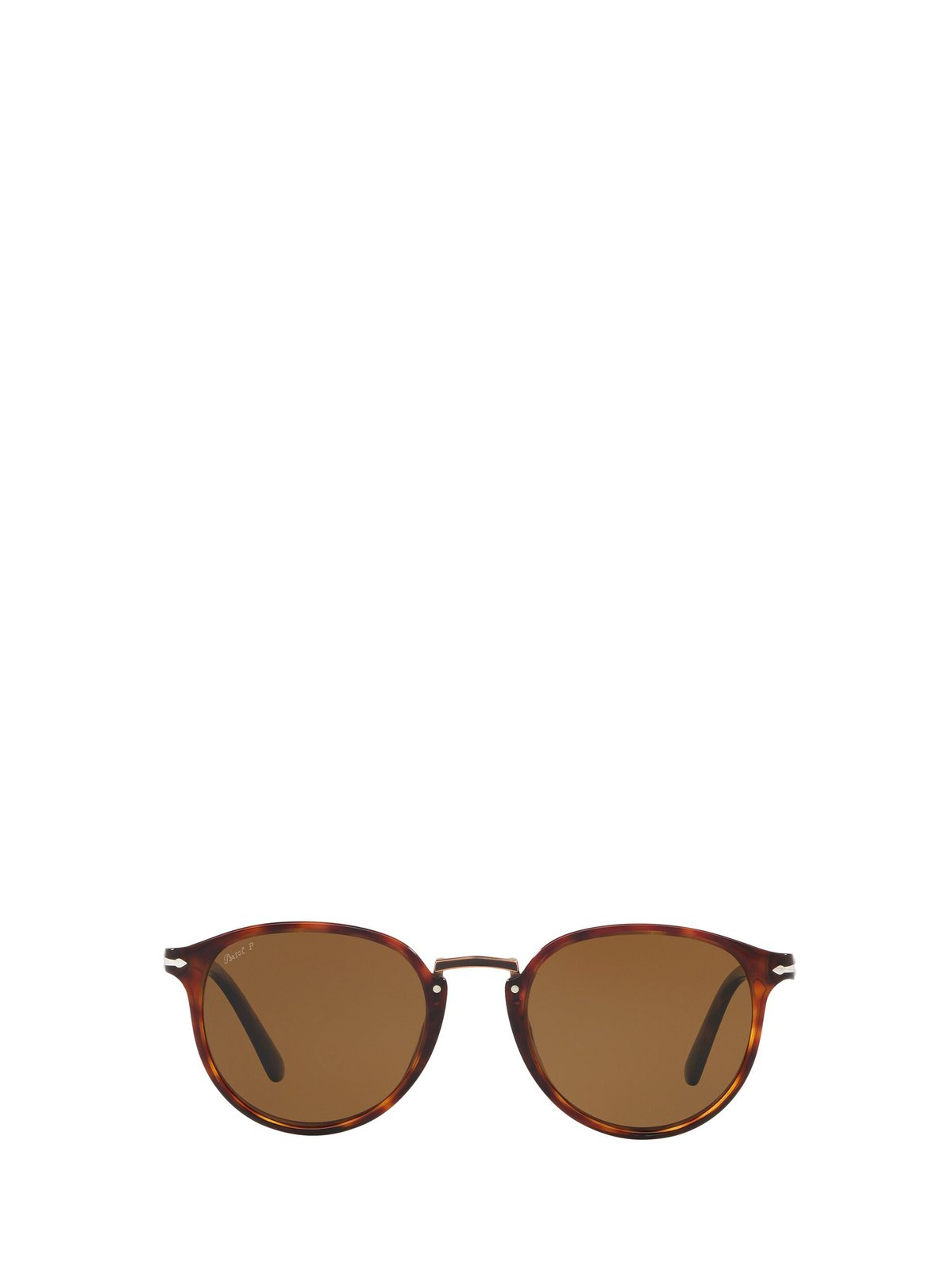 Persol Typewriter Round Frame Sunglasses