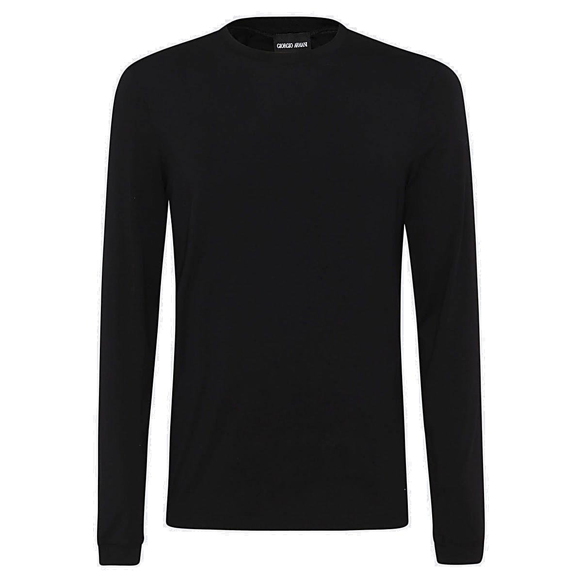 Giorgio Armani Crewneck Long-Sleeved T-Shirt