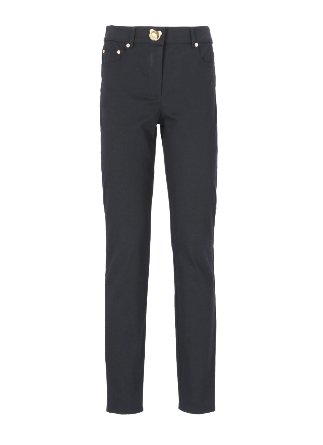 Moschino Teddy Plaque Slim-Fit Pants