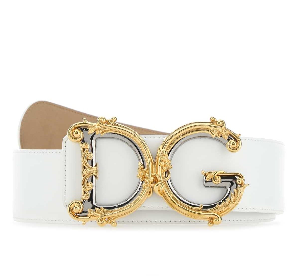 Dolce & Gabbana Baroque DG Logo Belt