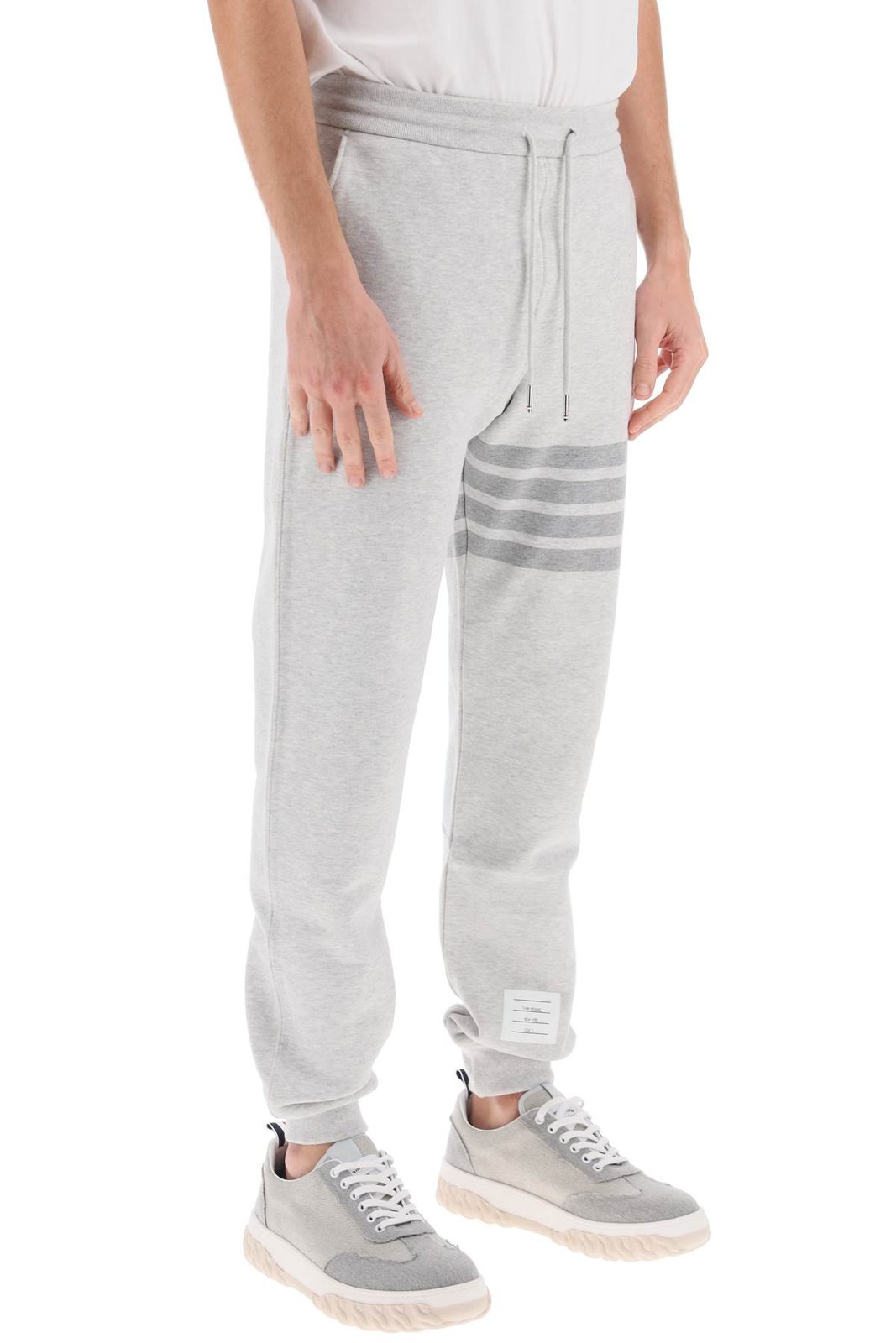 Thom Browne 4-Bar Striped Drawstring Pants