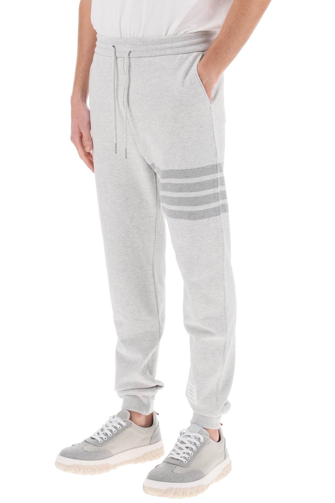 Thom Browne 4-Bar Striped Drawstring Pants