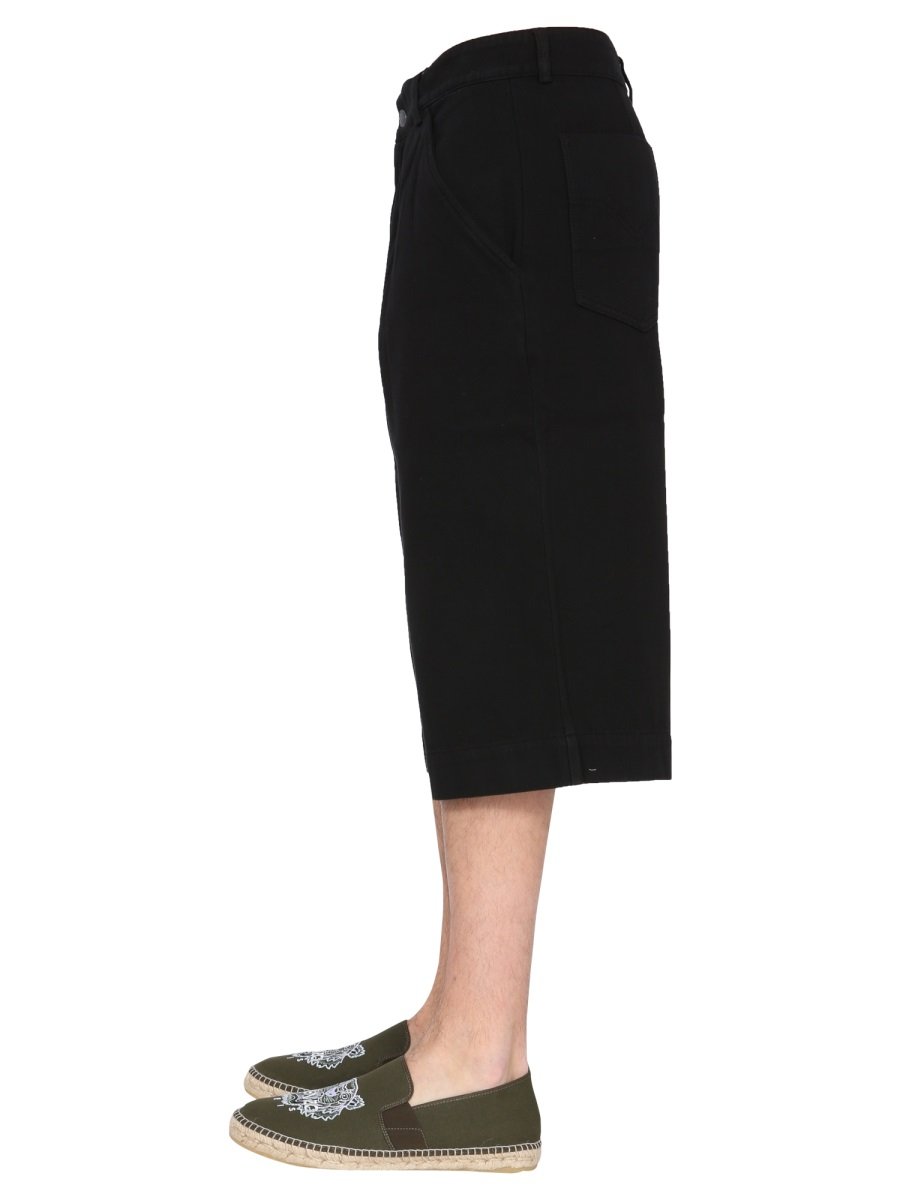 Kenzo Embroidered K Knee-Length Shorts
