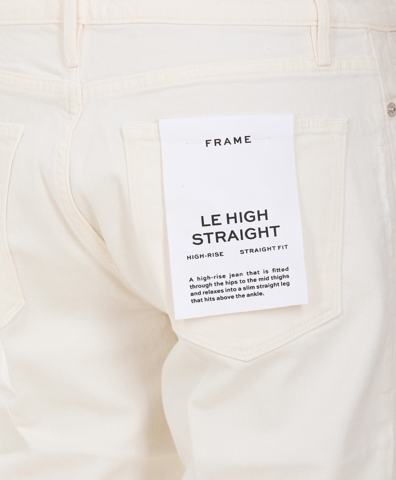 Frame High Waist Straight-Leg Jeans