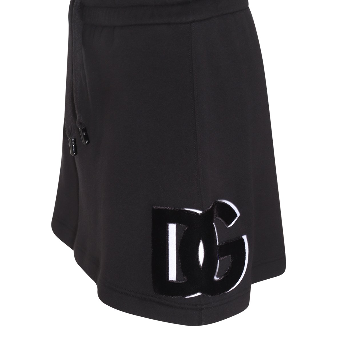 Dolce & Gabbana Logo Patch Jersey Miniskirt 1 Dolce & Gabbana Logo Patch Jersey Miniskirt