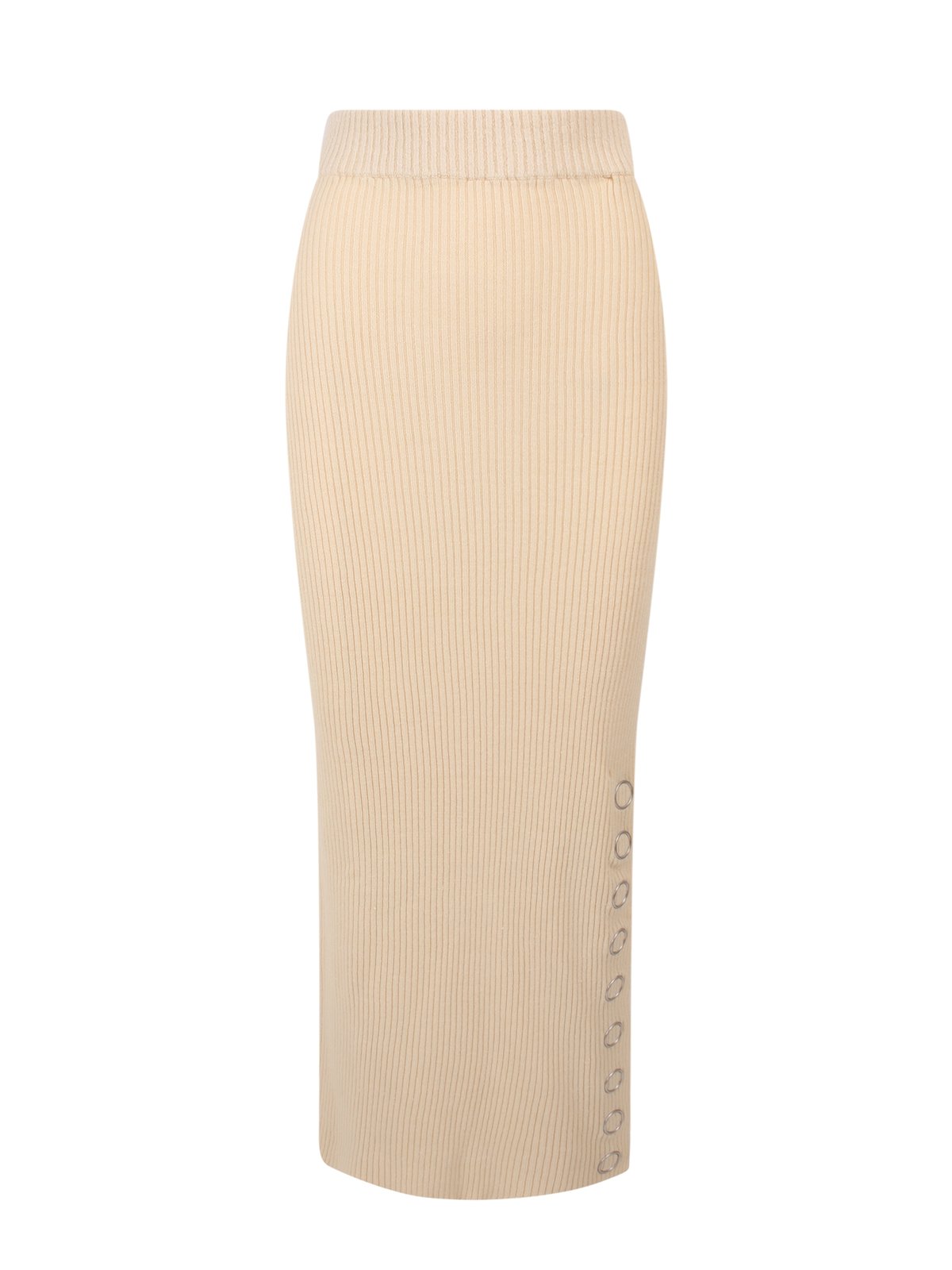 Jil Sander Snap-Buttoned Side-Slit Skirt