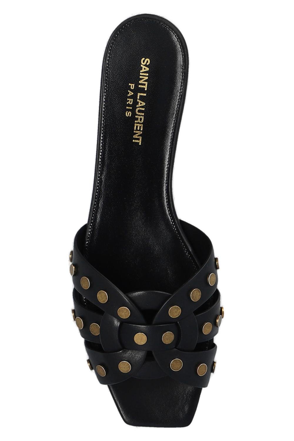 Saint Laurent Open Toe Slip-On Sandals
