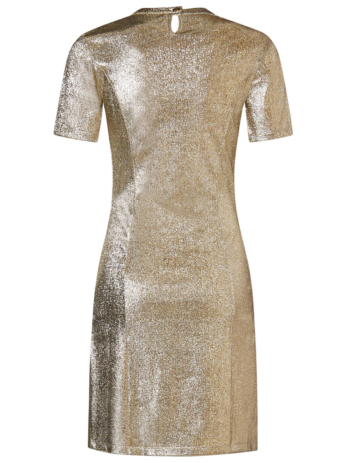Paco Rabanne Side Buttoned Asymmetric Mini Dress