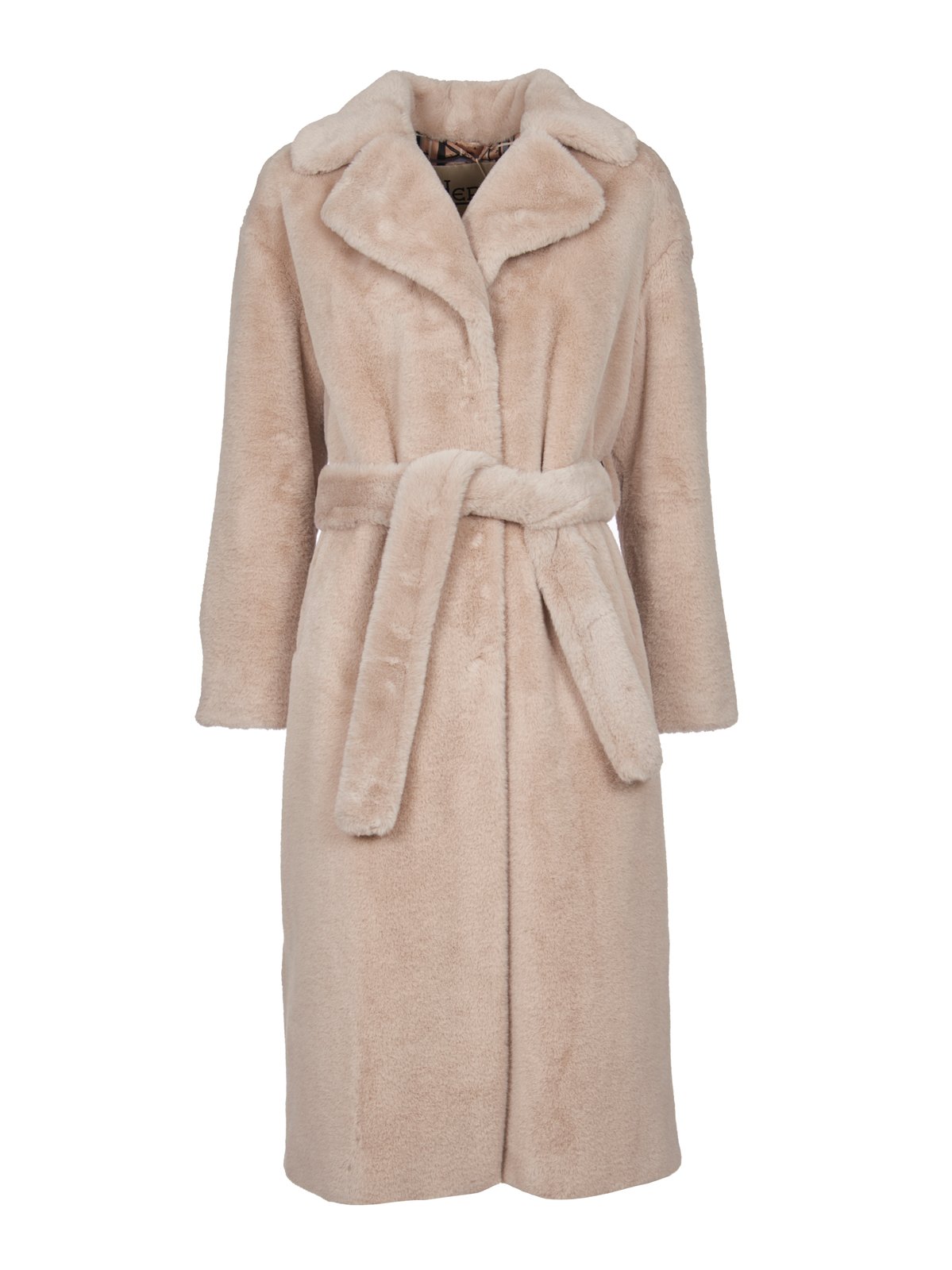 Herno Belted Faux-Fur Coat
