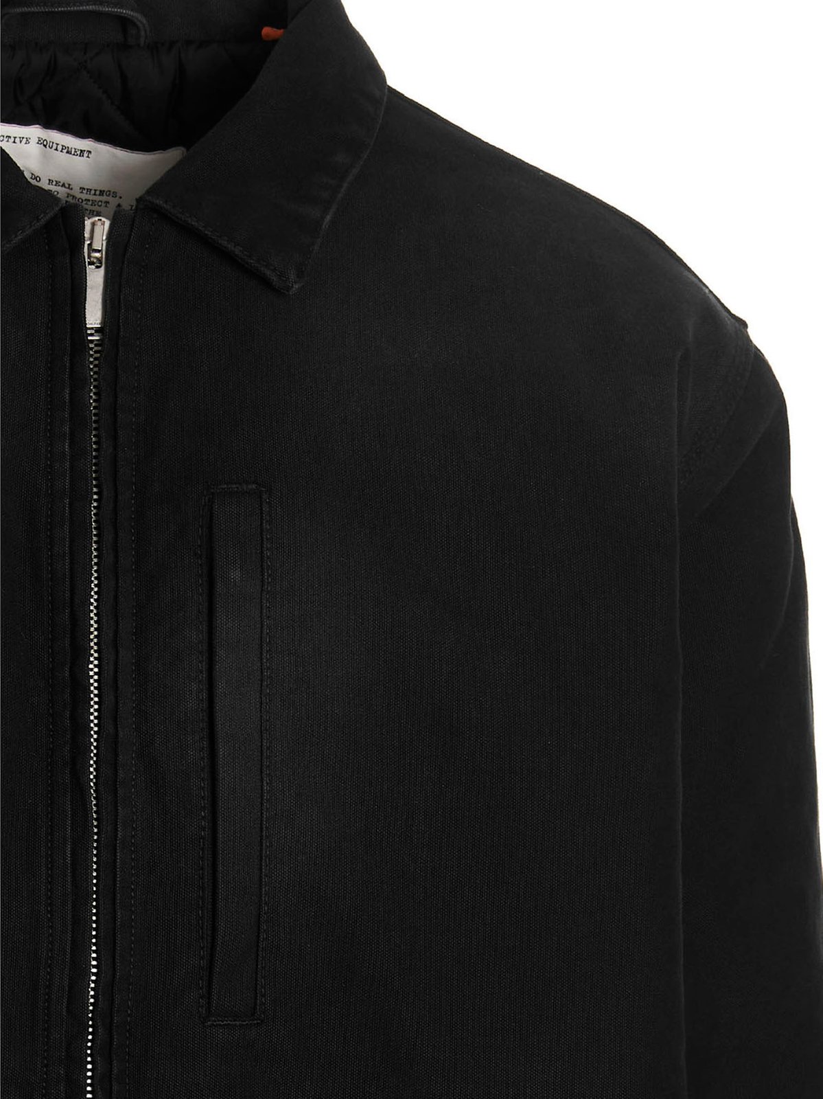 Heron Preston Logo Embroidered Zipped Denim Jacket 4 Heron Preston Logo Embroidered Zipped Denim Jacket