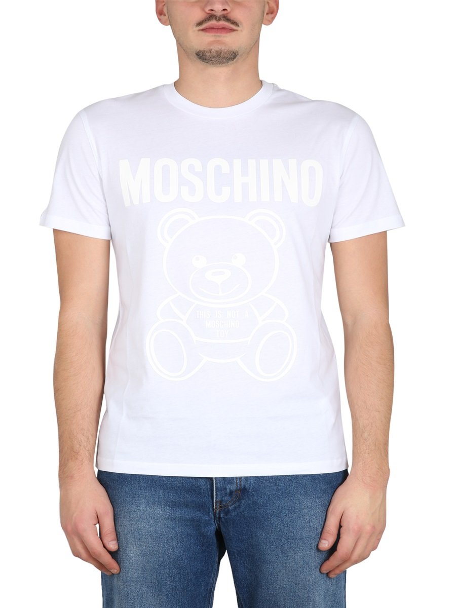 Moschino Logo Detailed Crewneck T-Shirt