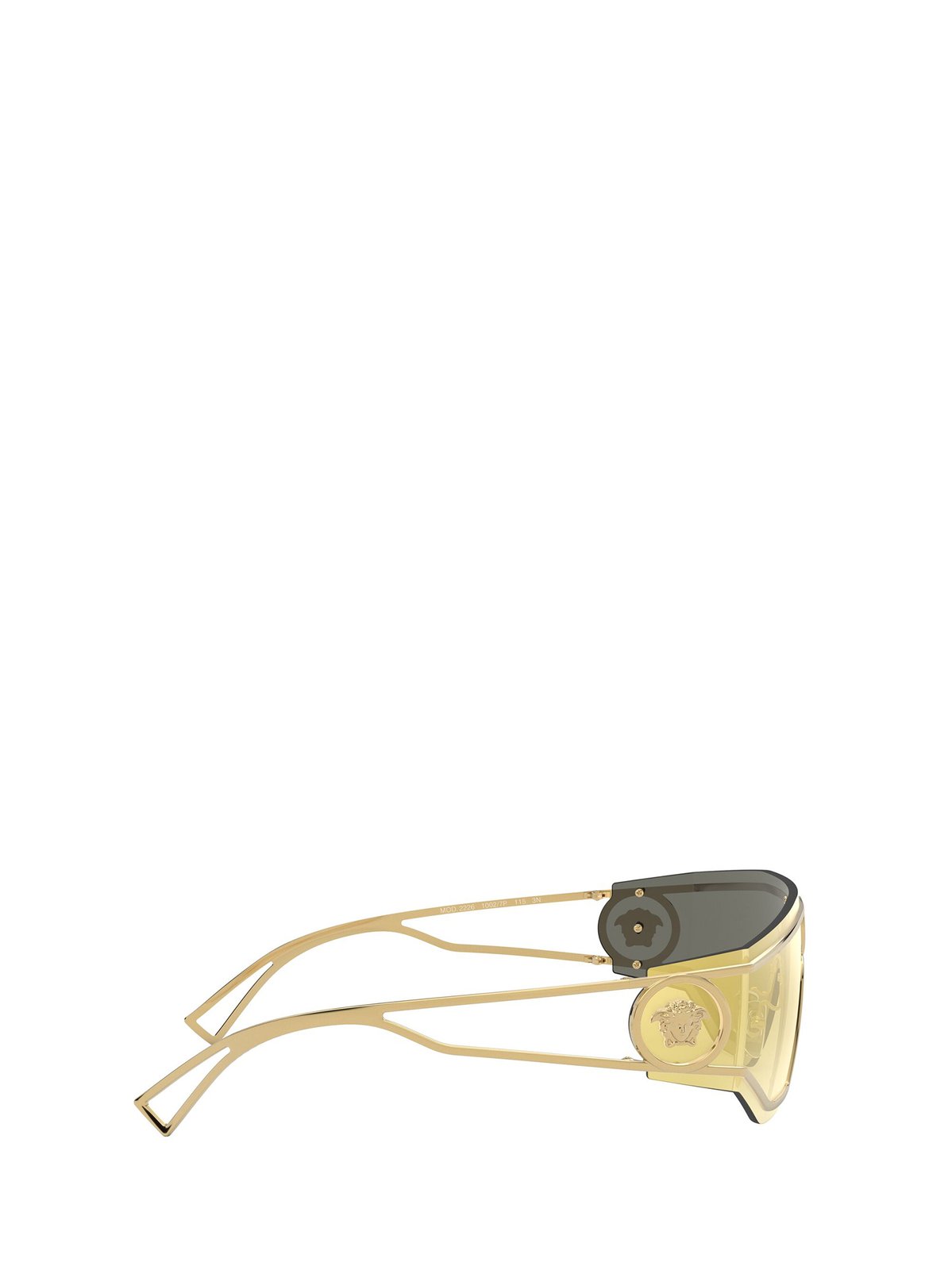 Versace Eyewear Logo Plaque Shield Sunglasses