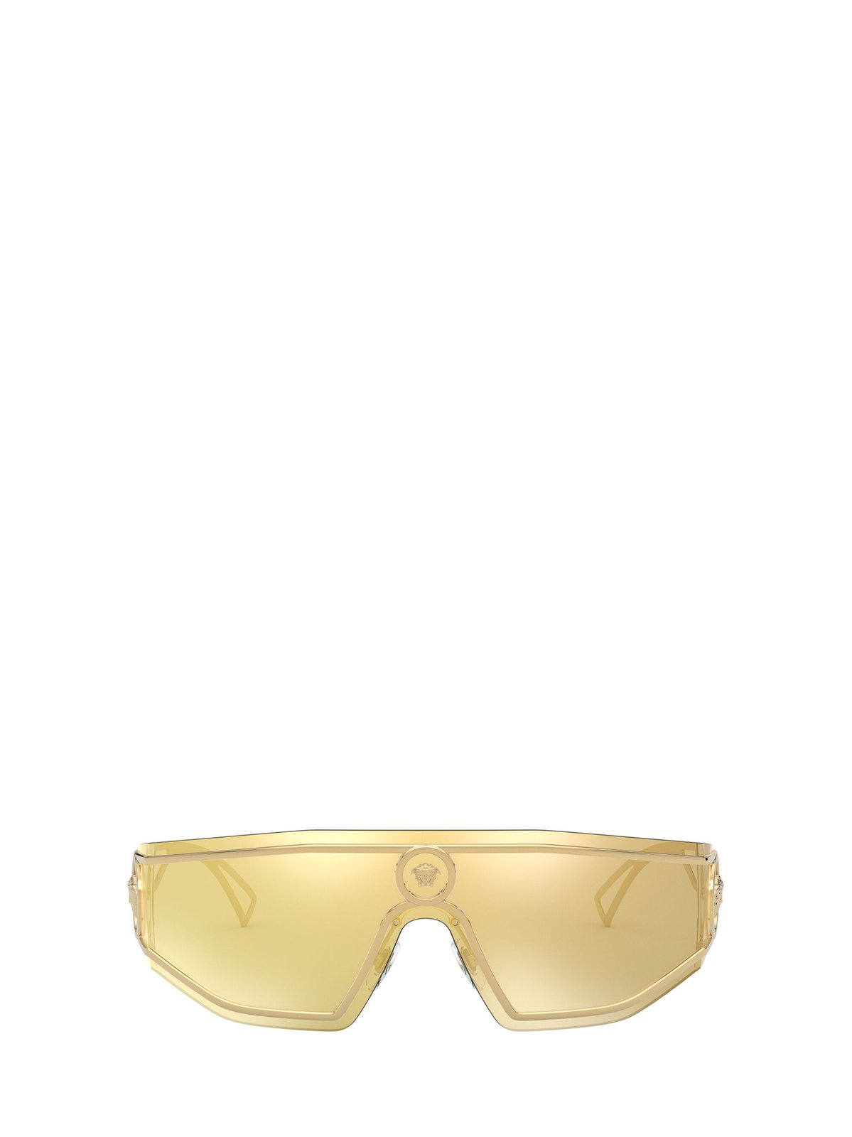 Versace Eyewear Logo Plaque Shield Sunglasses