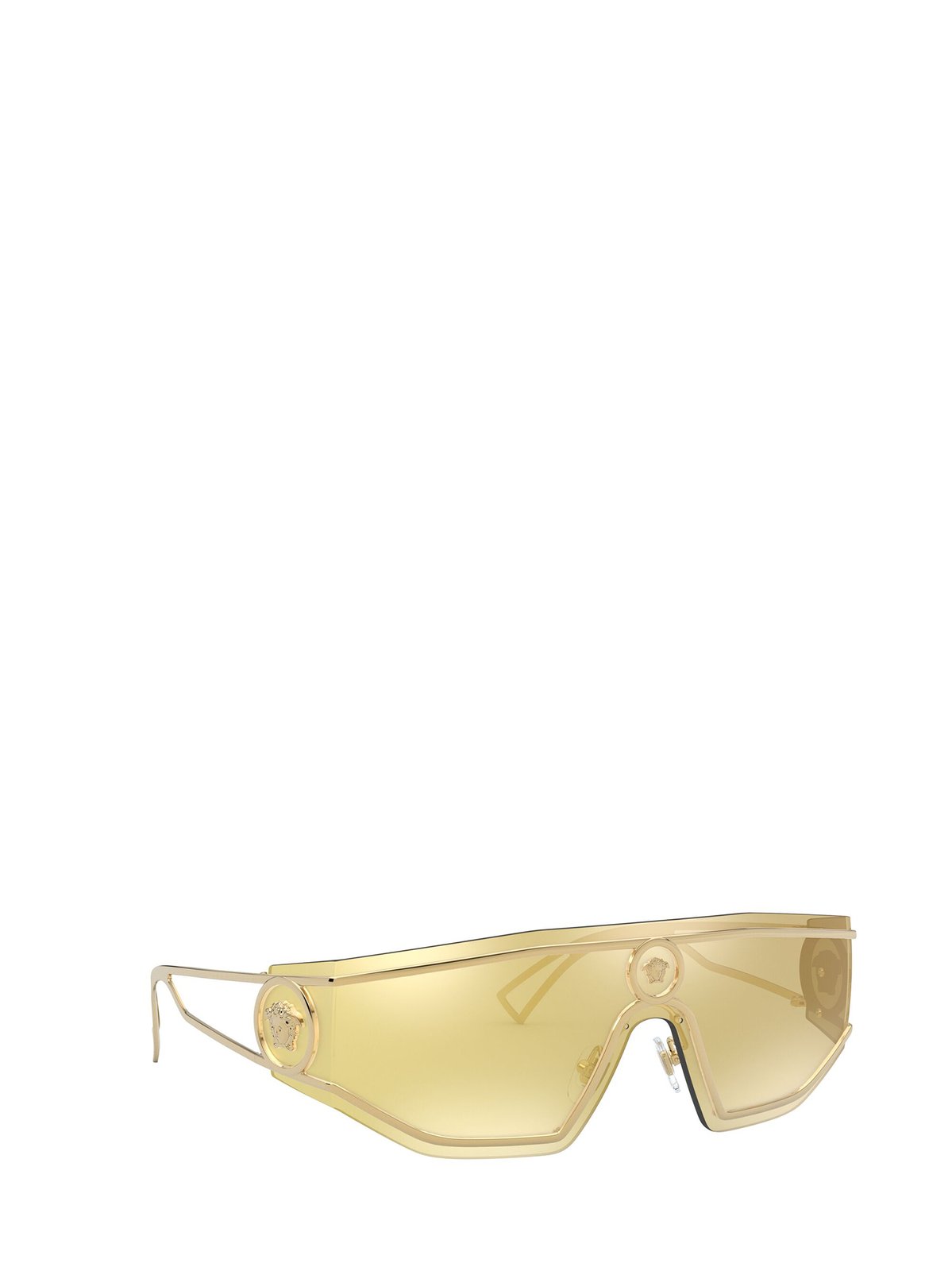 Versace Eyewear Logo Plaque Shield Sunglasses