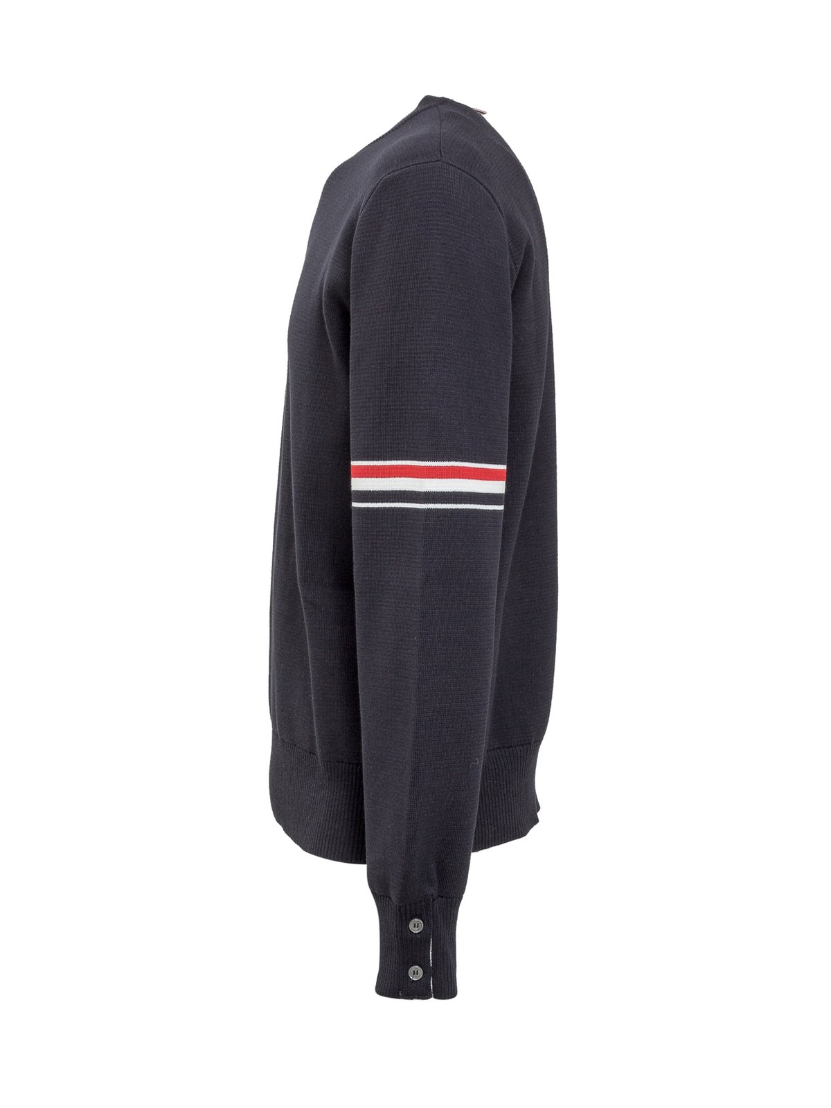 Thom Browne Stripe Detailed Knitted Sweater