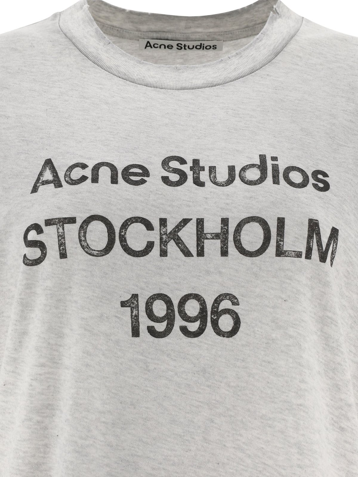 Acne Studios Logo Printed Crewneck T-Shirt