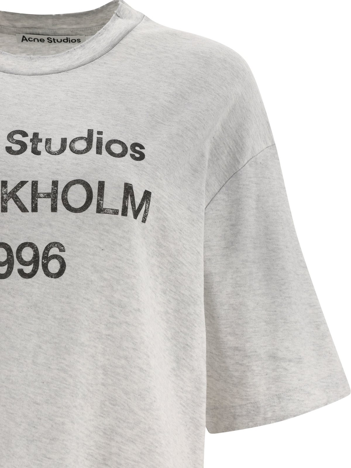 Acne Studios Logo Printed Crewneck T-Shirt