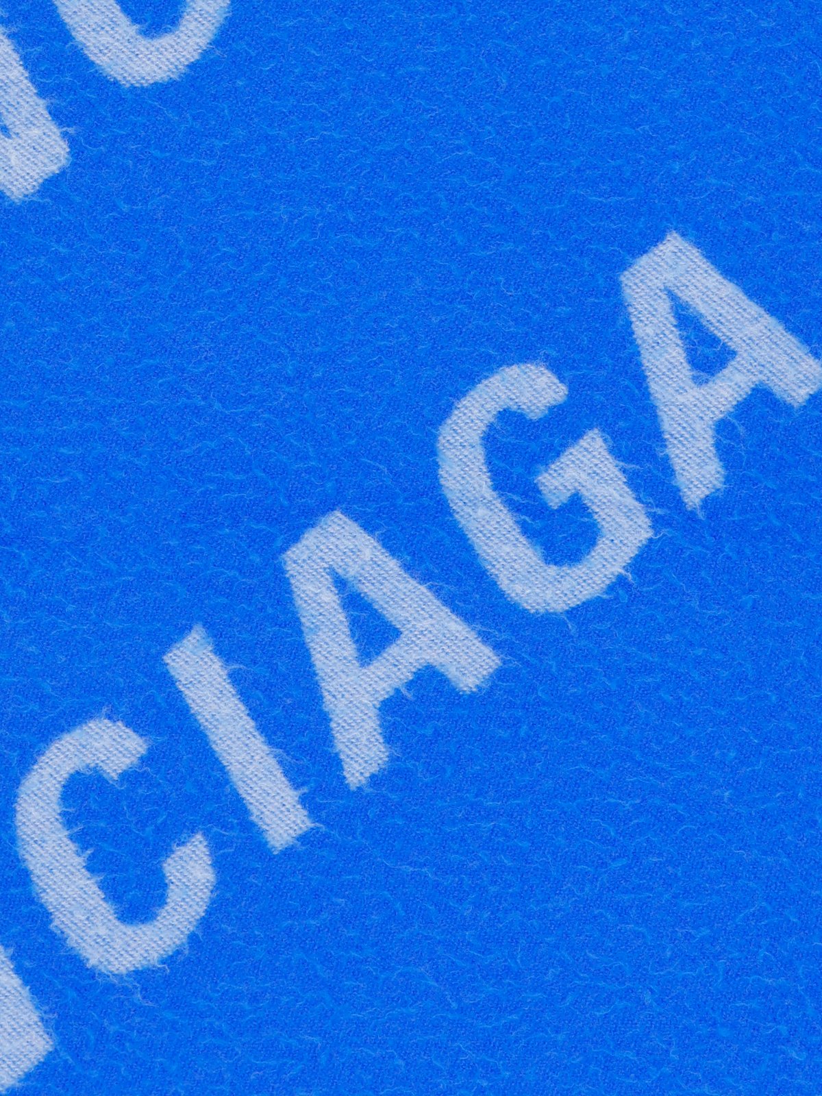 Balenciaga All-Over Logo Embroidered Scarf